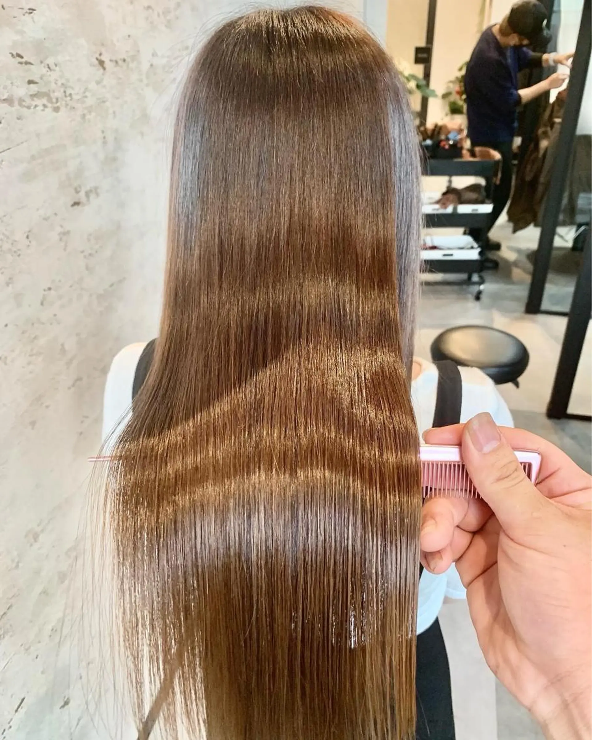 ロング カット 縮毛矯正 トリートメント 🍊【美髪】榊原 芳生【髪質改善】🍊のヘアスタイル