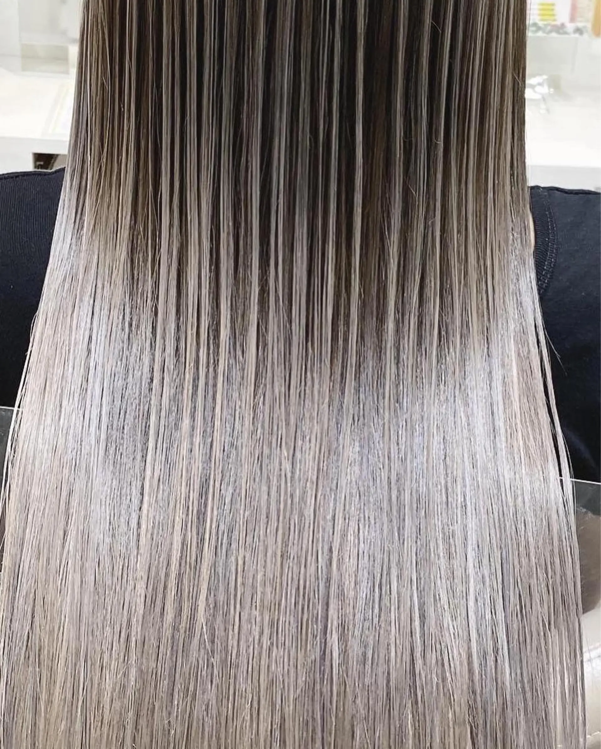 ロング カラー バレイヤージュ 髪質改善 レイヤーカット カット ヘアカラー トリートメント 山崎俊輔/髪質改善 /バレイヤージュのヘアスタイル