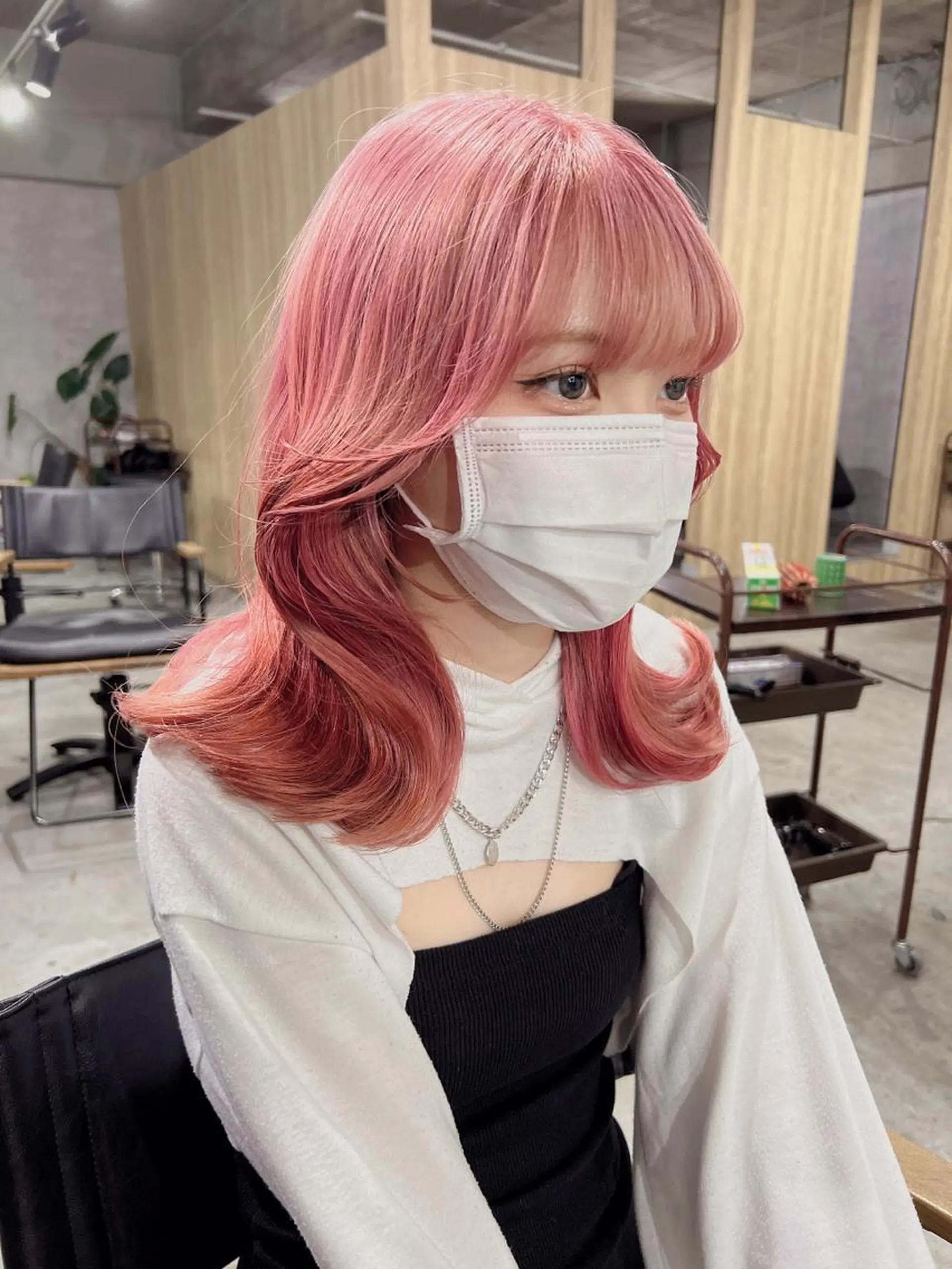 ミディアム カラー 韓国レイヤー/ 顔周り💕田中将吾のヘアスタイル