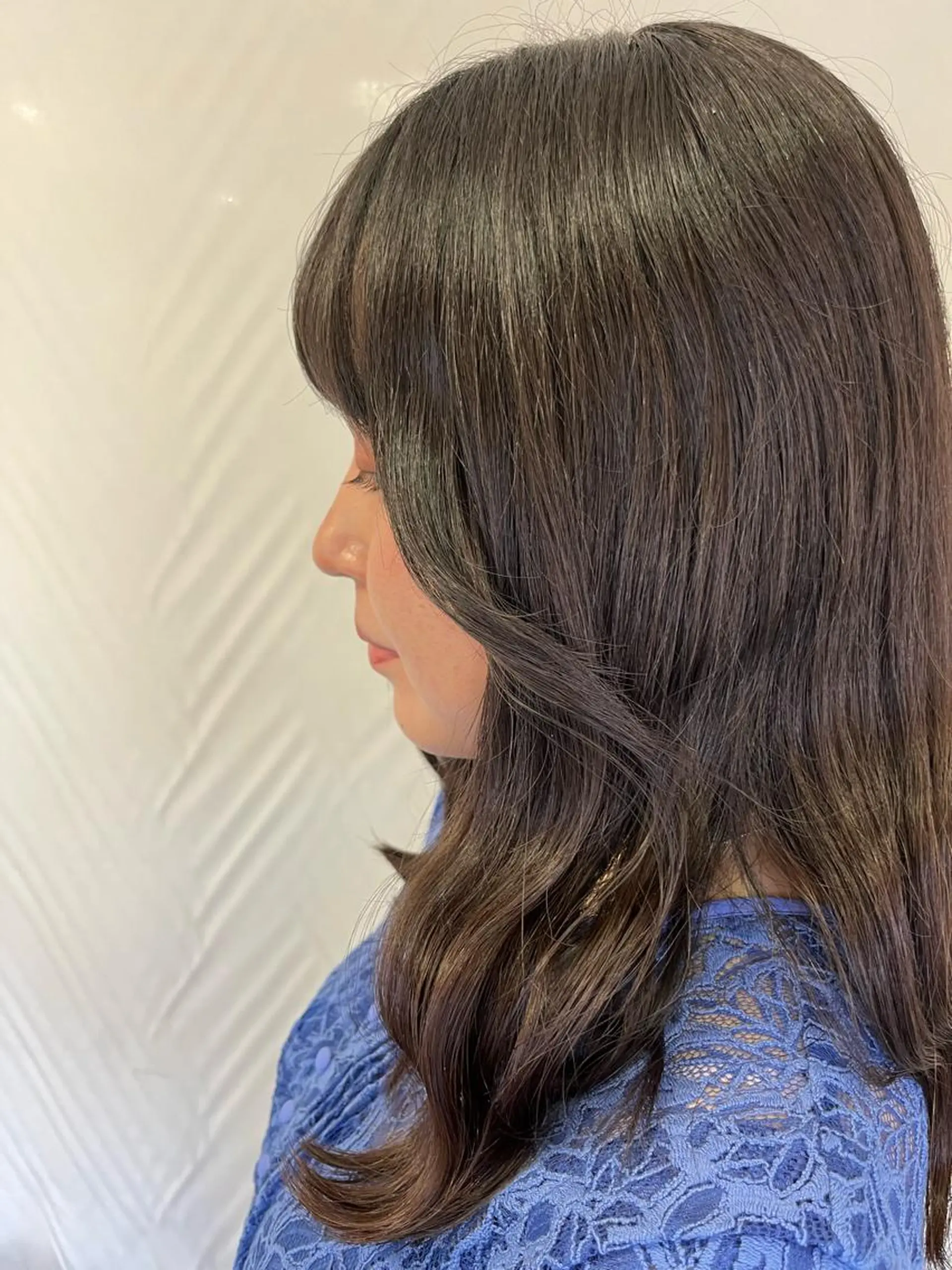 ロング ヘアアレンジ ウスイマイコ カット/ケアカラーのヘアスタイル