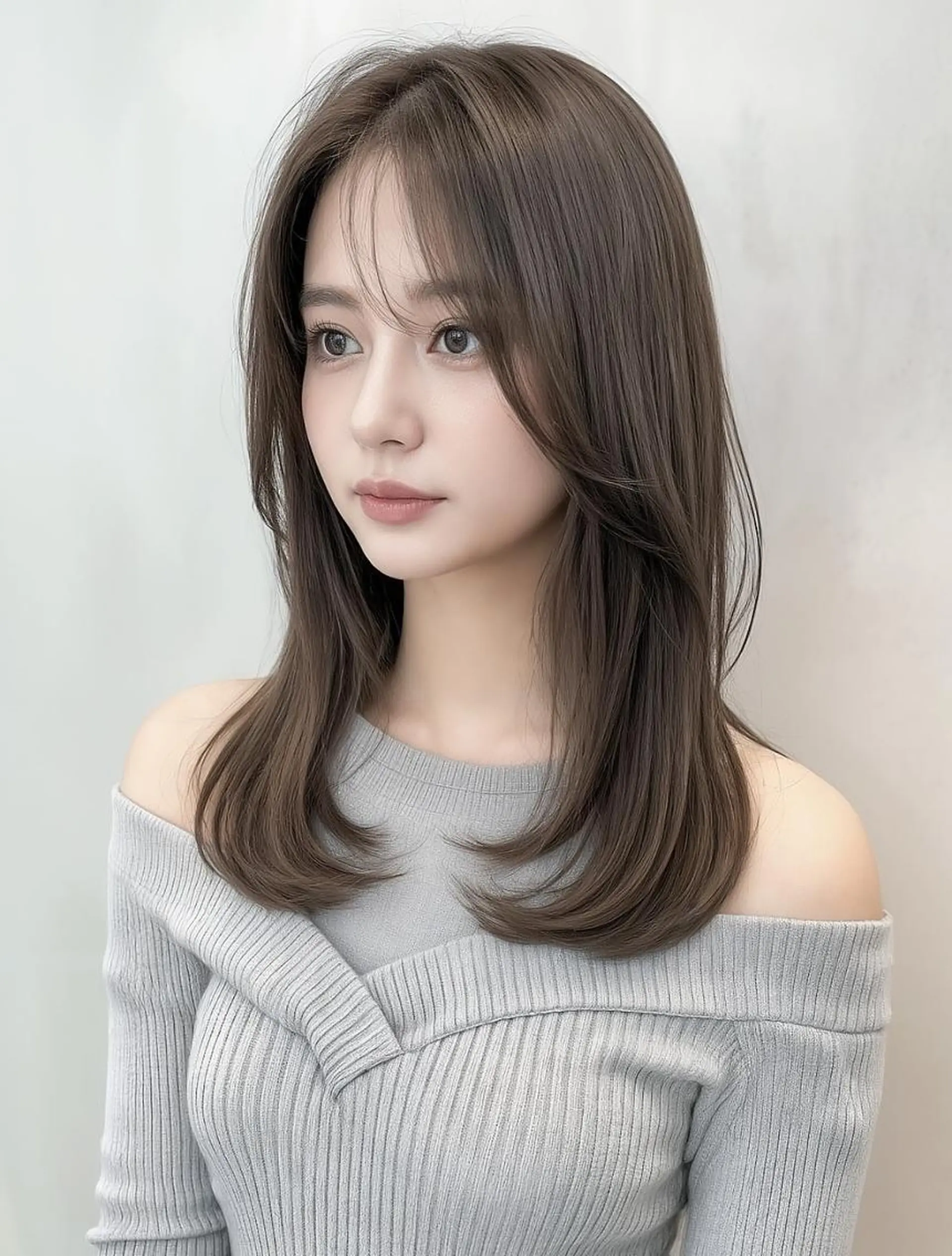 セミロング _WHITE+ 南海難波店のヘアスタイル