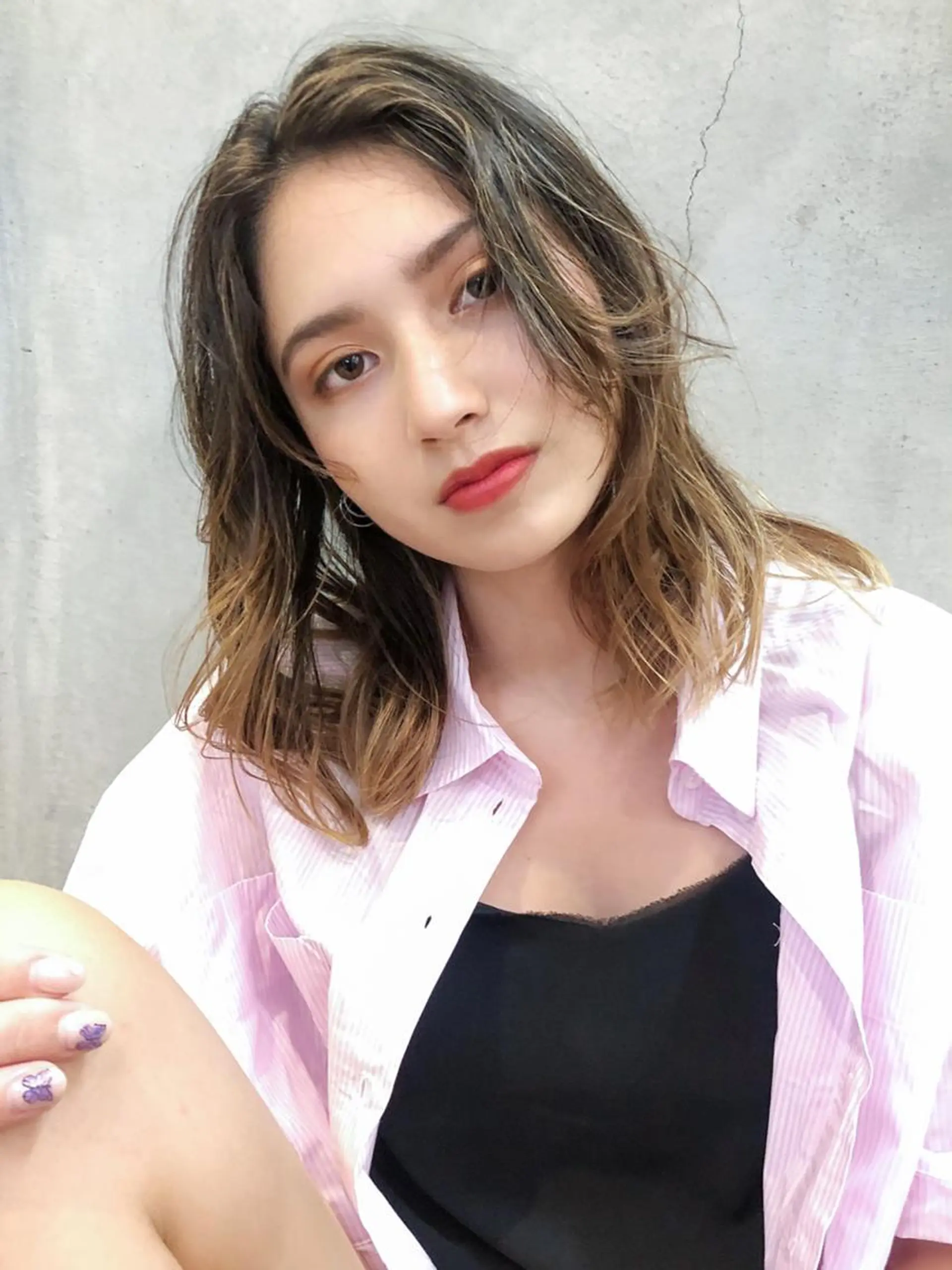 ミディアム カラー ヘアアレンジ ITbyALBUM 浦和店のヘアスタイル