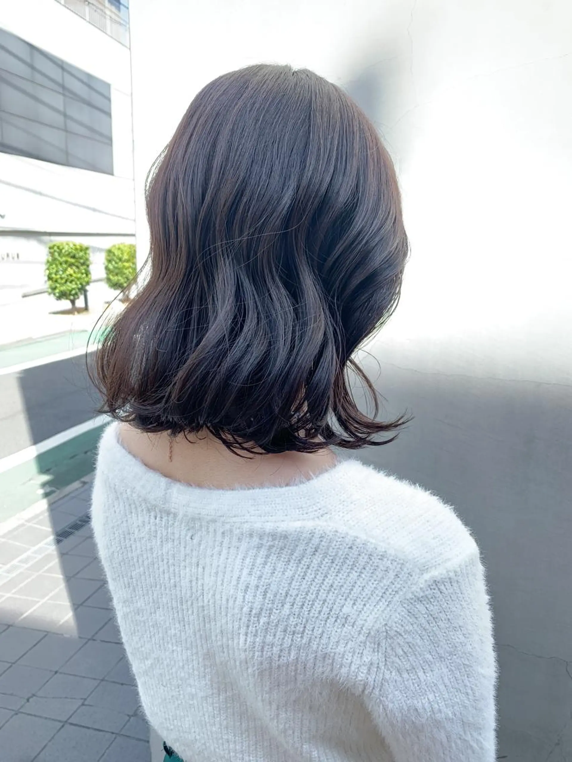ミディアム カラー ヘアアレンジ カット ヘアカラー トリートメント yuka .のヘアスタイル