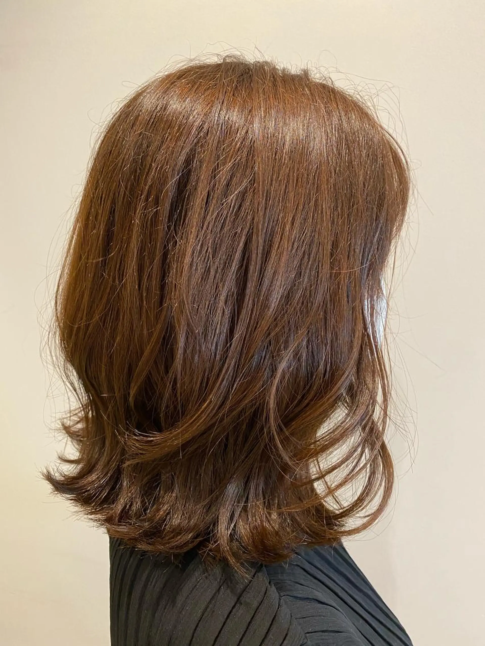 ミディアム カラー ブラウンカラー ピンクカラー ピンクブラウン 艶髪🌿美髪 大塚礼乃【西荻窪】のヘアスタイル