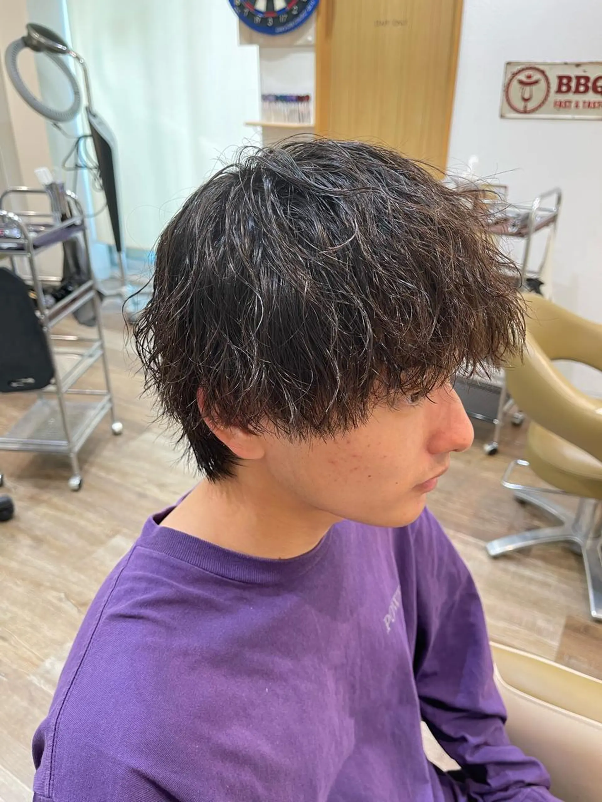 パーマ メンズ カット パーマ メンズパーマ 北原寿樹のヘアスタイル