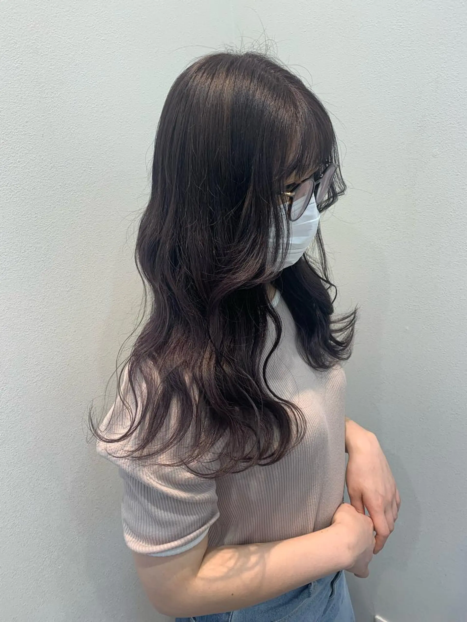 セミロング カラー カット ヘアカラー トリートメント mir所属・長山 茉白のヘアスタイル