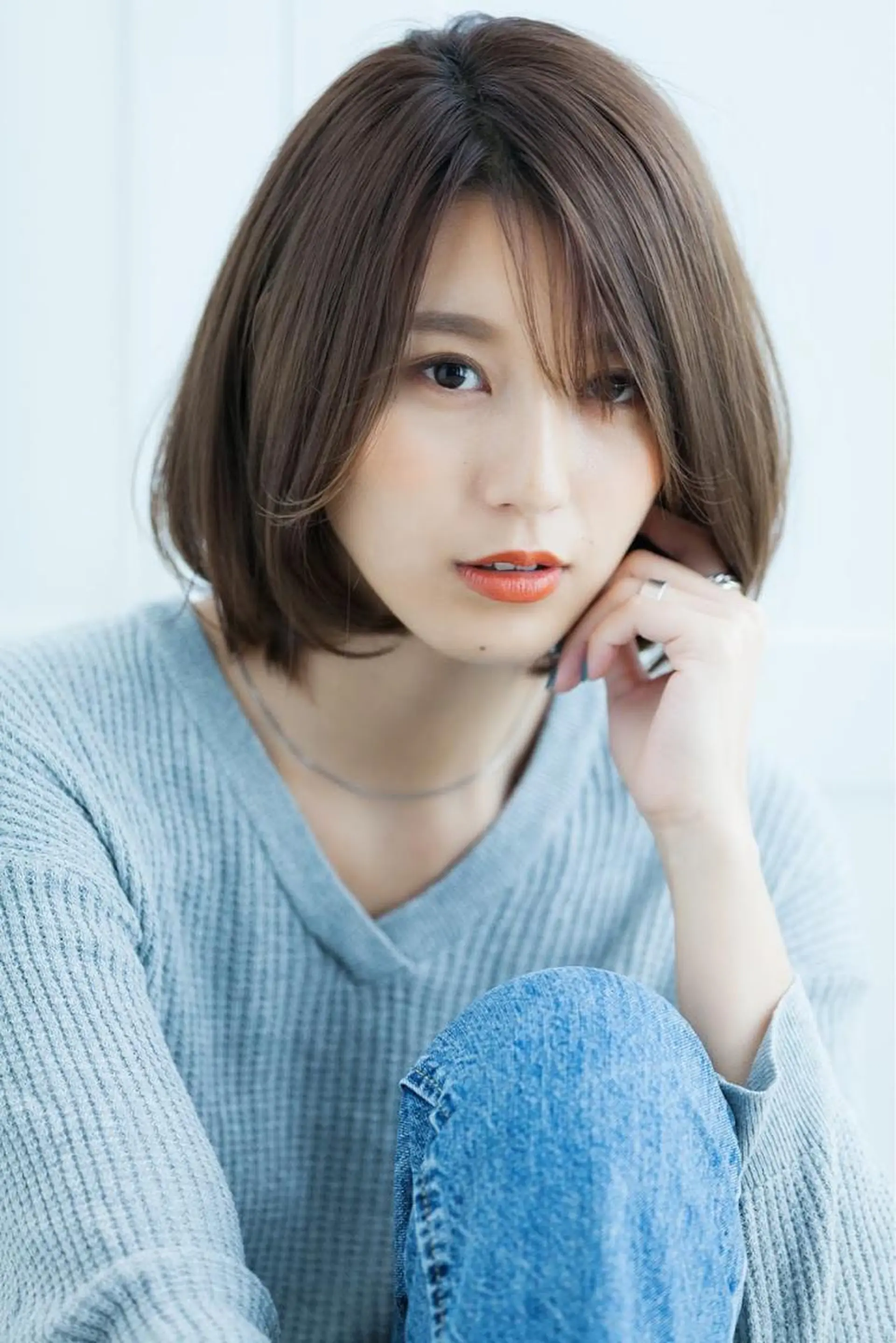 ミディアム カラー 小林 伯熙のヘアスタイル