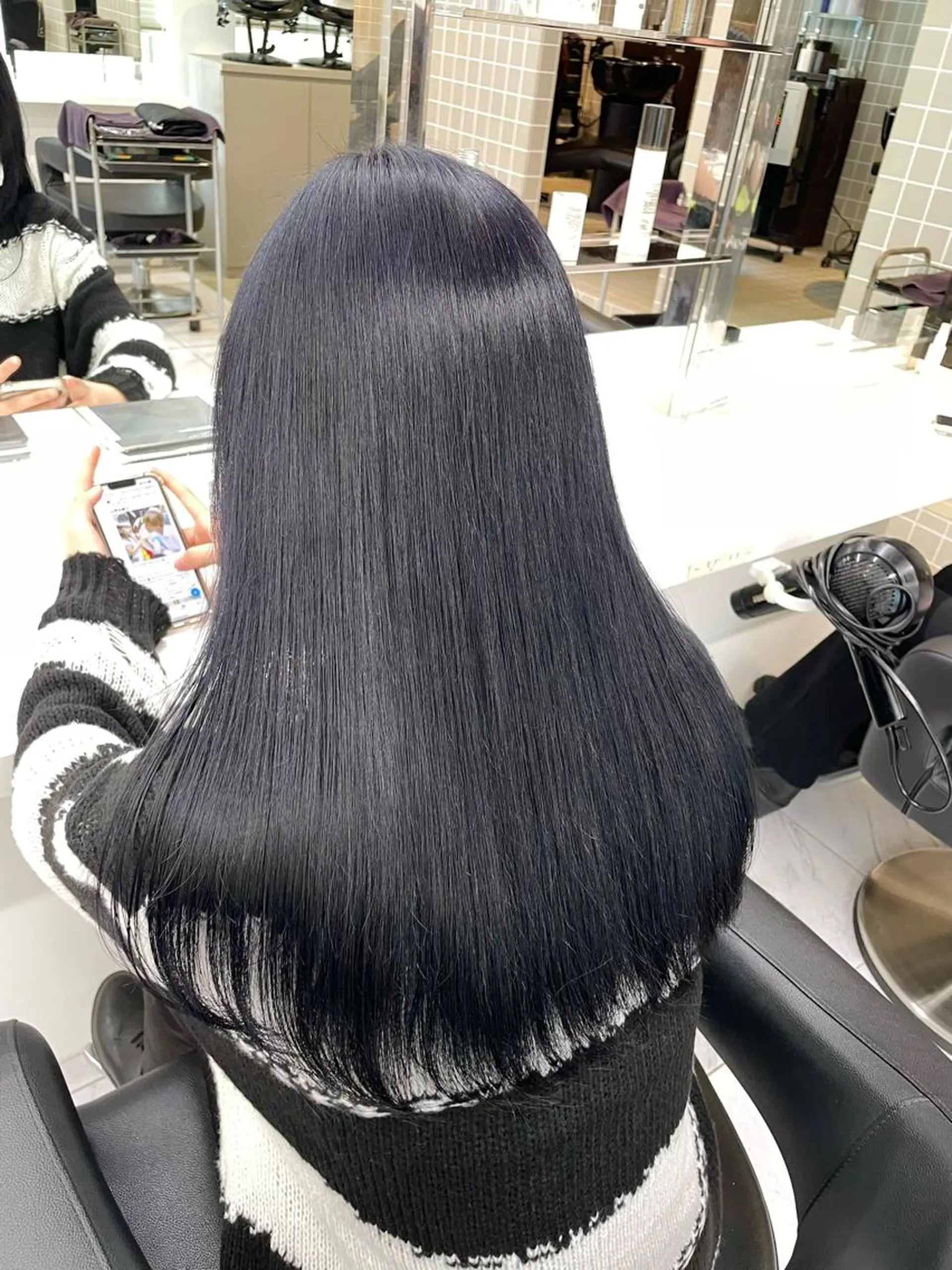 セミロング カラー *モデル募集🤍横浜 透明感カラー🫧のヘアスタイル