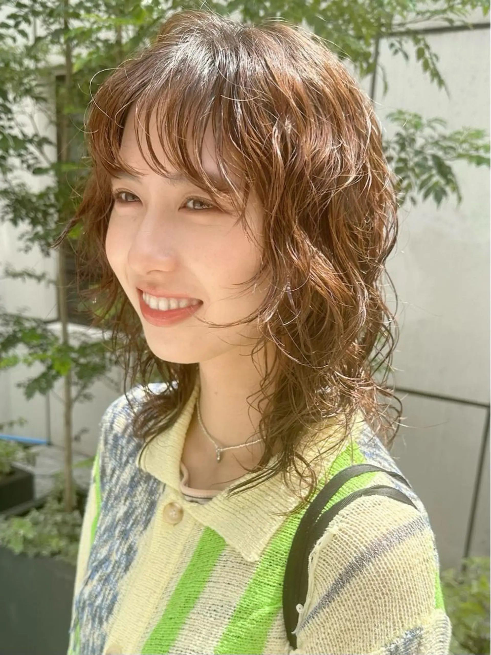 セミロング カラー カット パーマ レイヤーカット/艶髪 ✨💭KIRARIのヘアスタイル