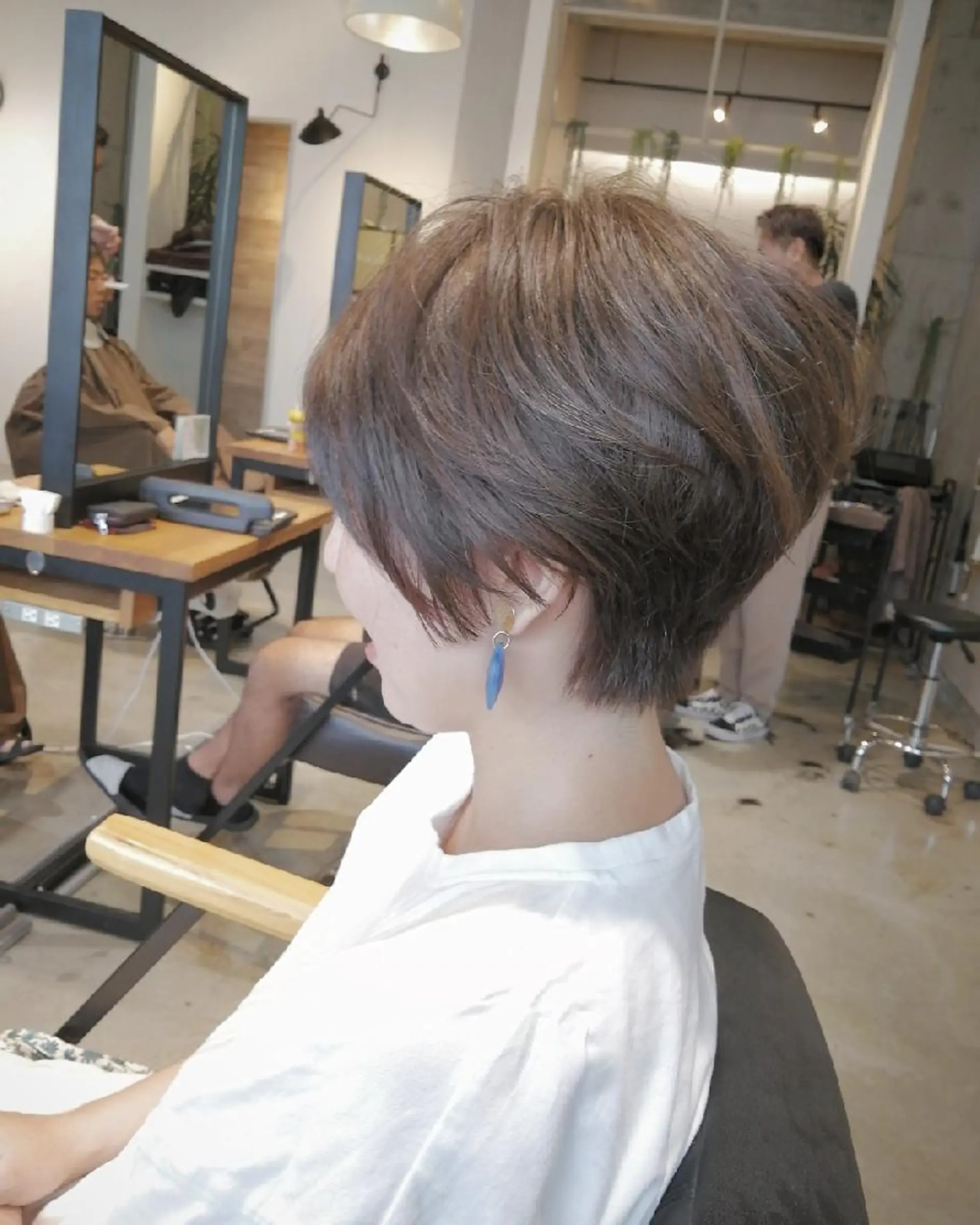 ショート カラー パーマ ヘアアレンジ ネイル キッズ メンズ マツエク・マツパ カット ヘアカラー トリートメント ペスカ豊崎店　沖縄所属・ショート指名No.1 店長　清水のヘアスタイル