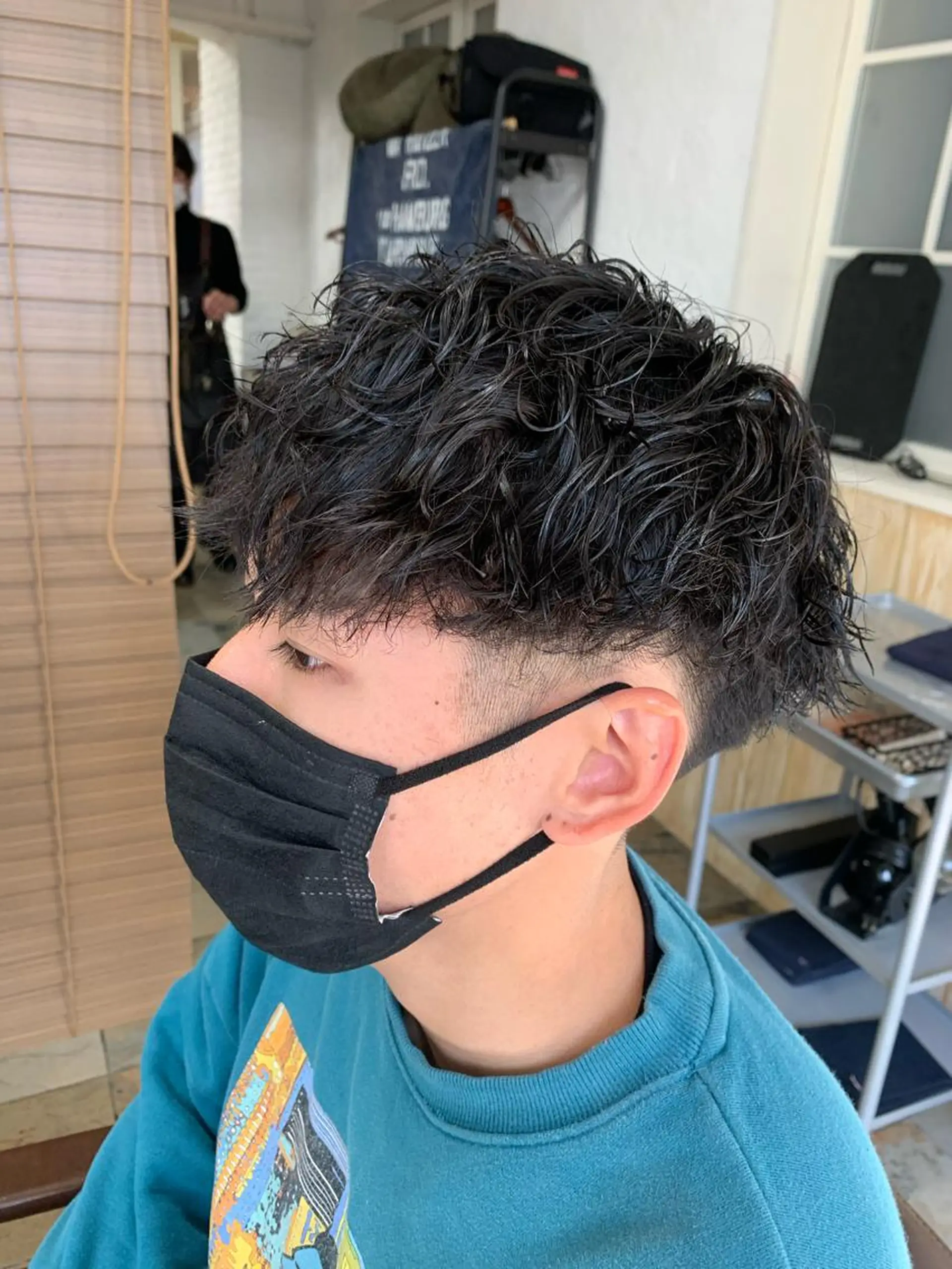 ショート メンズ マッシュ ショートヘア フェードカット/メン ズパーマ/森巧真のヘアスタイル