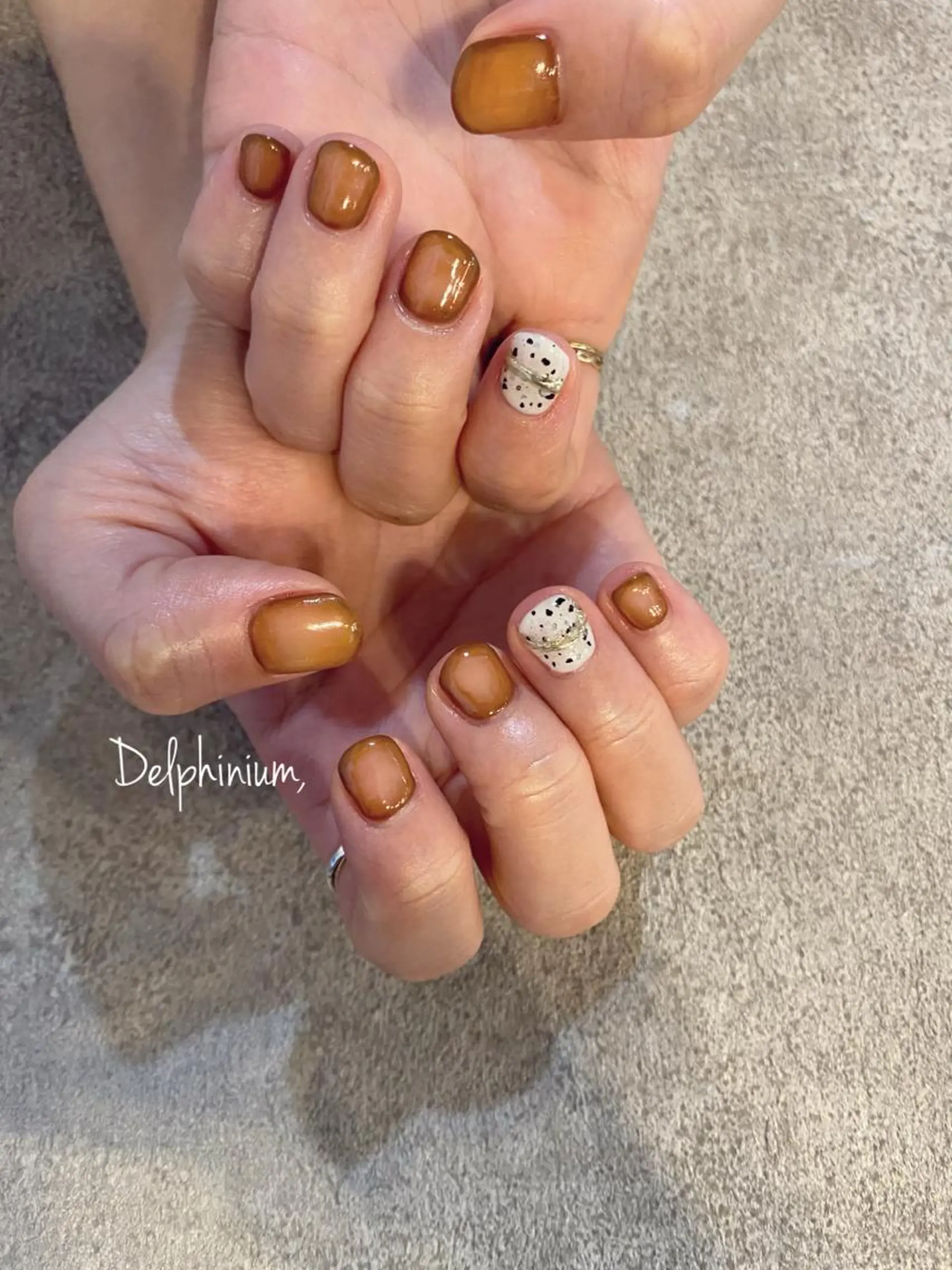 ネイル ジェルネイル グラデーション ハンドネイル 岡本 友恵のネイルデザイン