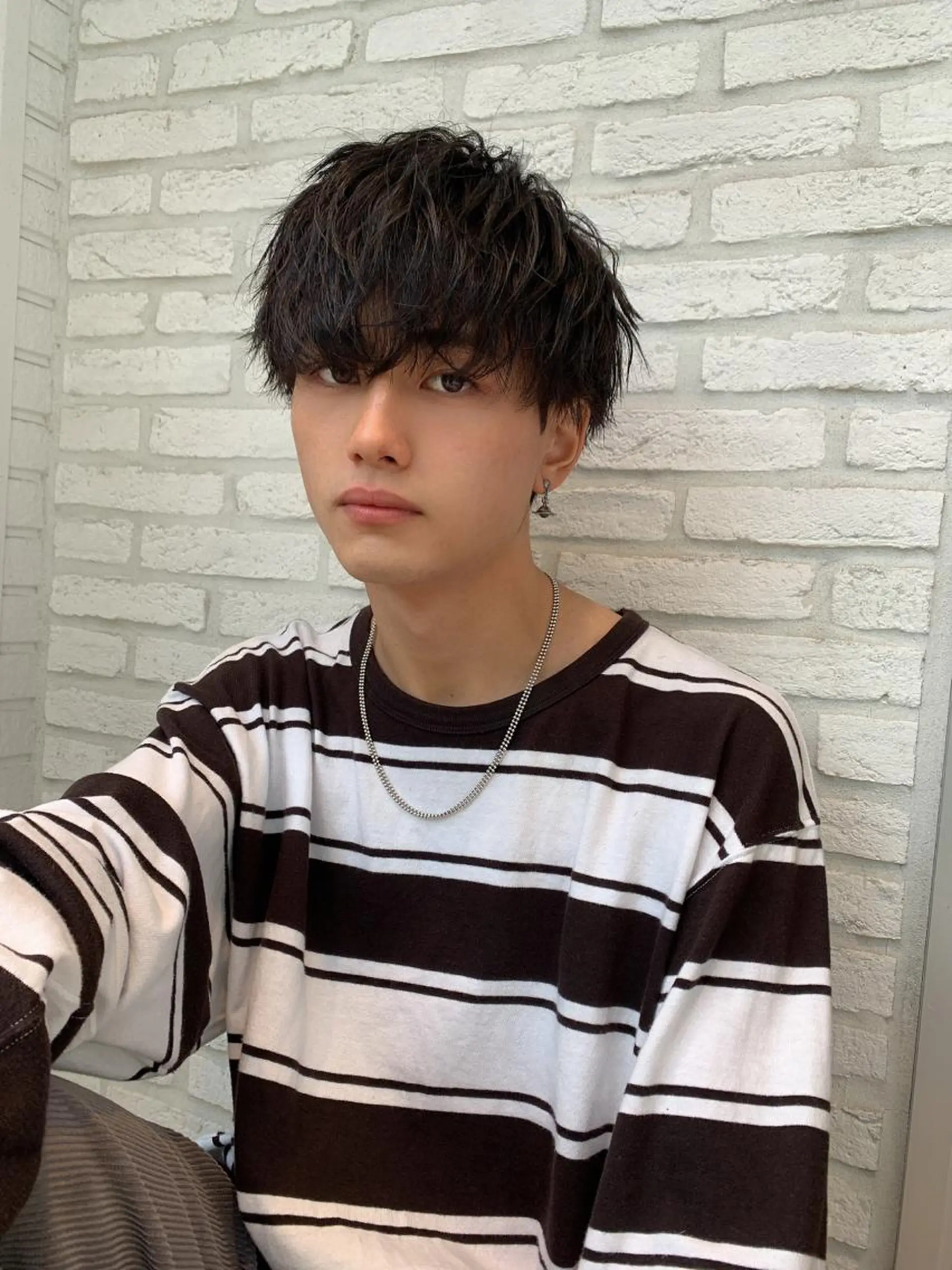 ショート パーマ メンズ カット ✨ハイライトの達人 ボブ/ショート/雪下のヘアスタイル