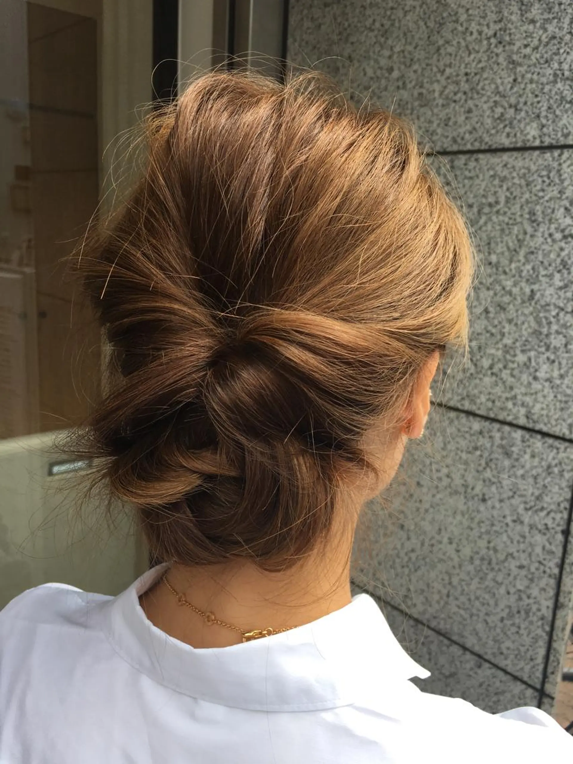 セミロング ヘアアレンジ 汐見 悠佑のヘアスタイル