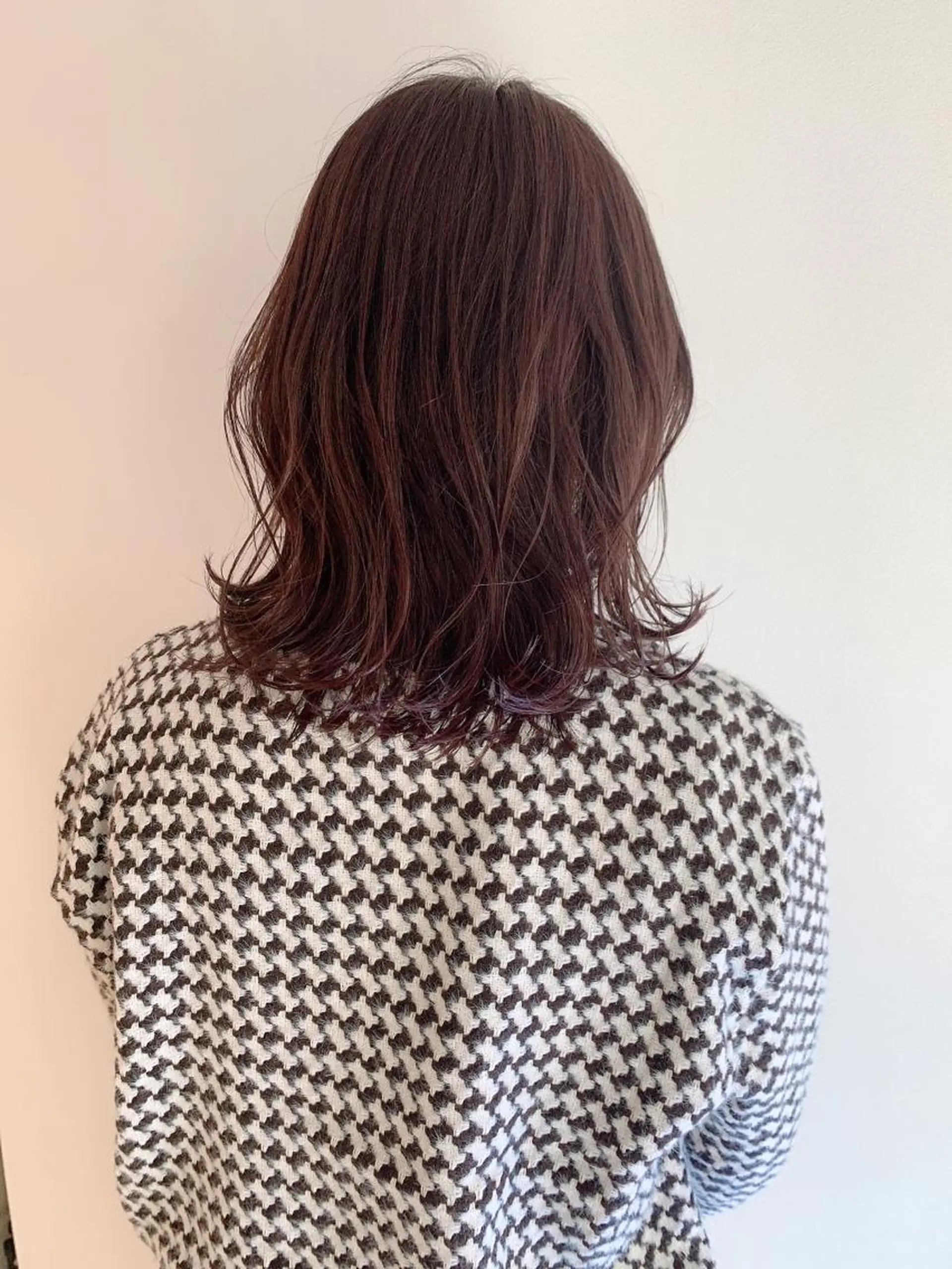 ミディアム カット ヘアカラー なりたいが叶う ながしまじゅんきのヘアスタイル