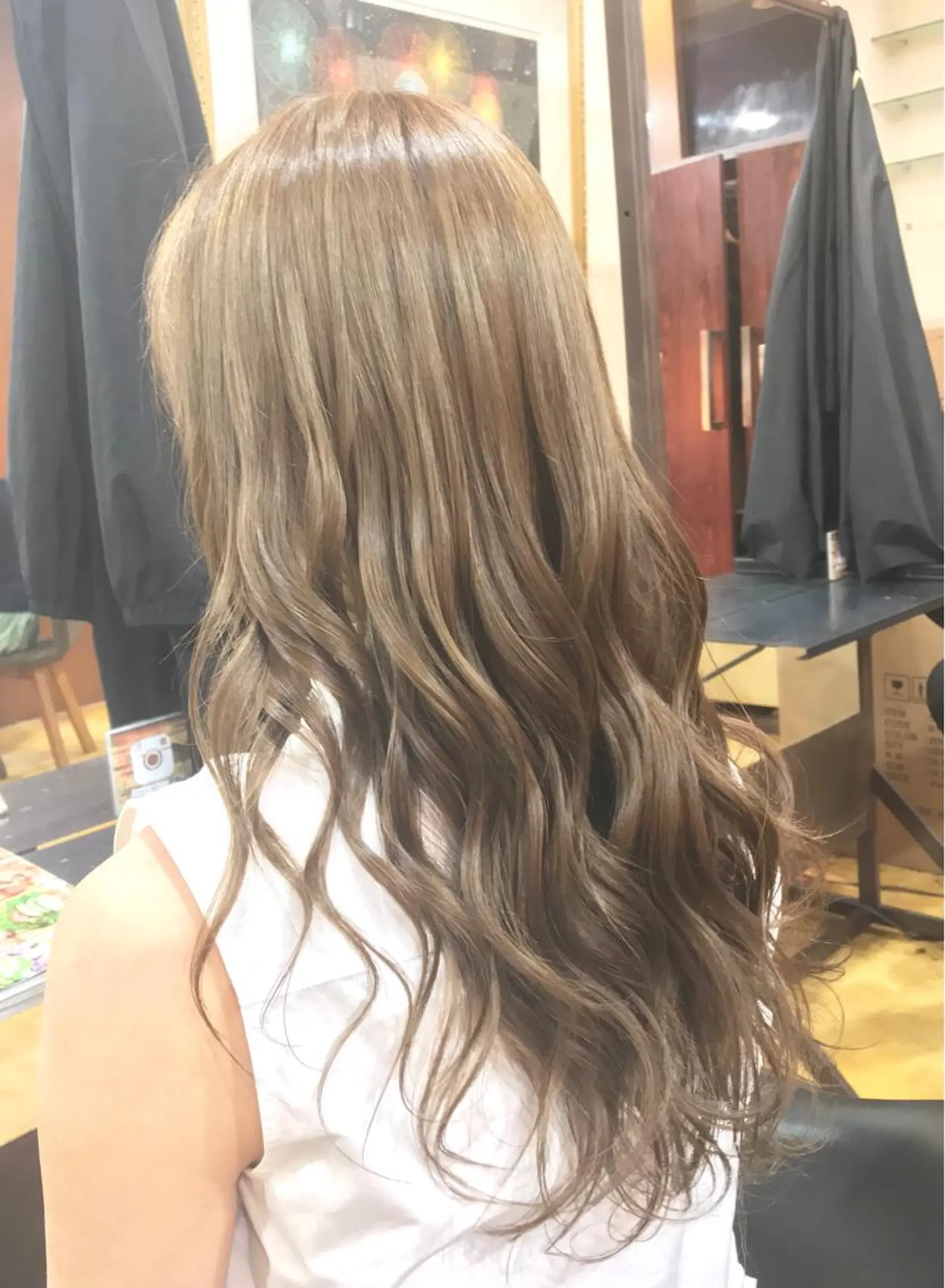 ロング カラー ブリーチ 韓国レイヤーカット★ 小林大樹のヘアスタイル