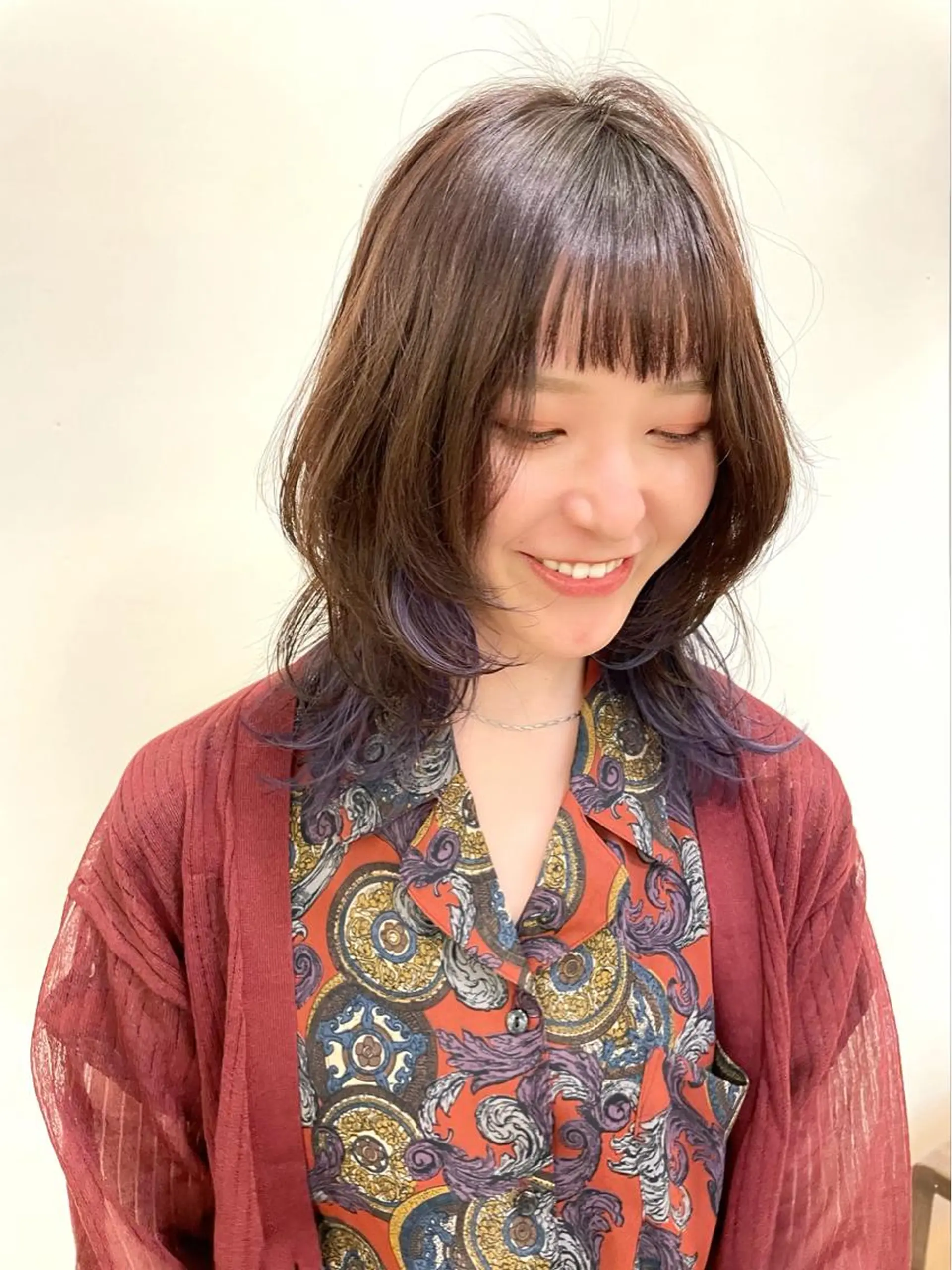 ミディアム カラー ヘアアレンジ ウルフカット カット 縮毛矯正 トリートメント 〽️magico/ ウルフDaiki〽️のヘアスタイル