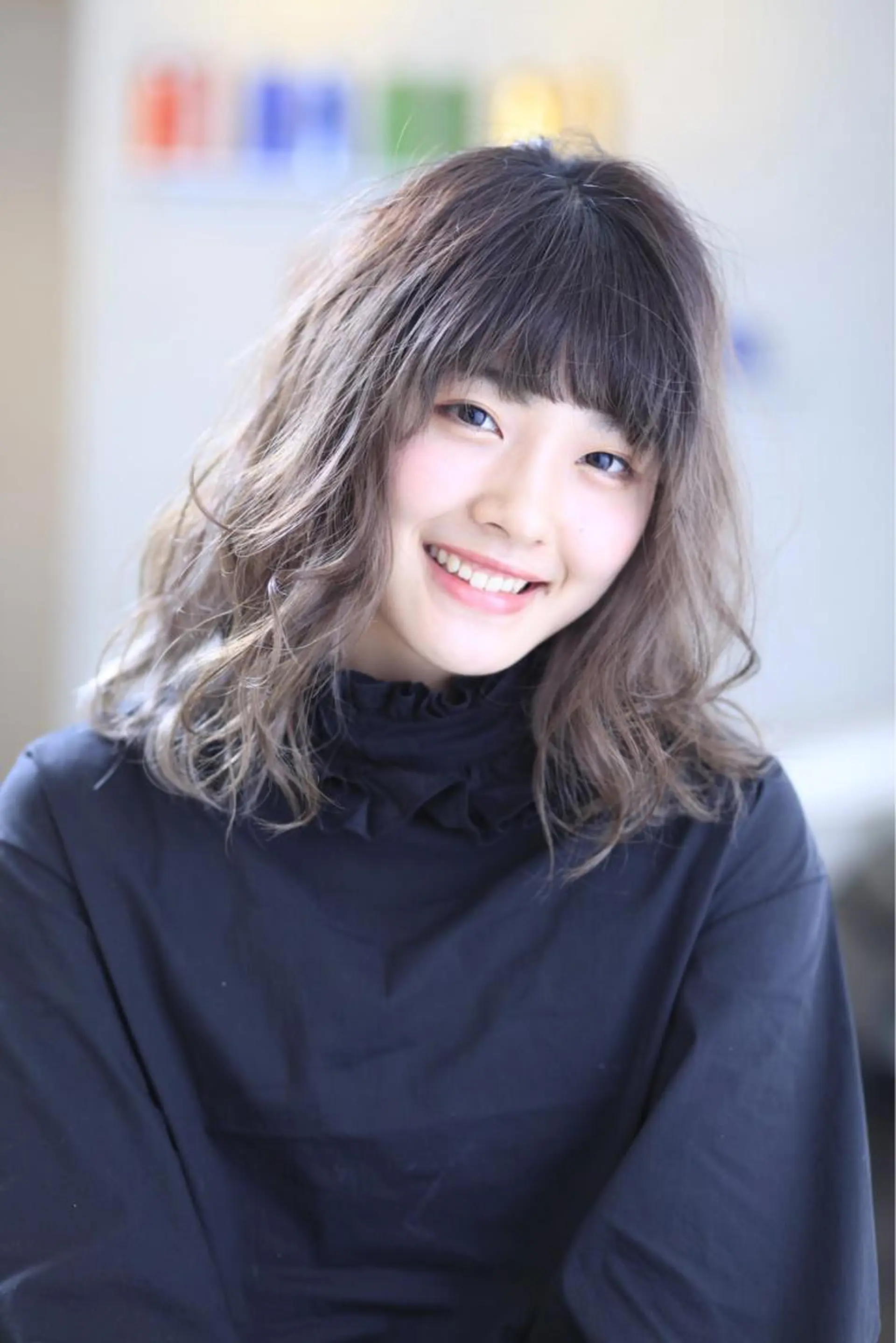 ミディアム カラー 完全美髪特化 髪質改善/島　悠輔のヘアスタイル