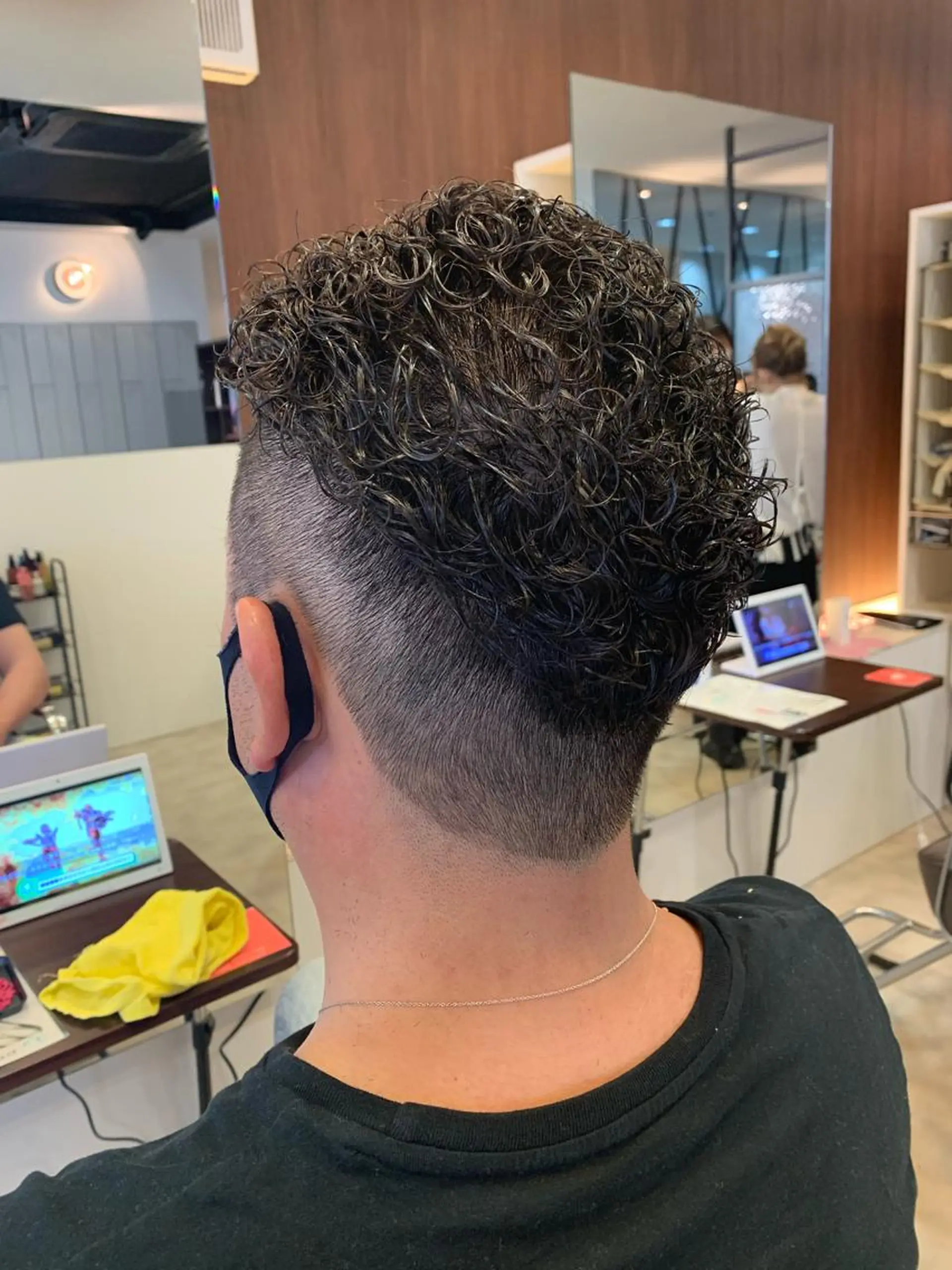 ショート メンズ メンズパーマ/難波/ 心斎橋　室園亮佑のヘアスタイル