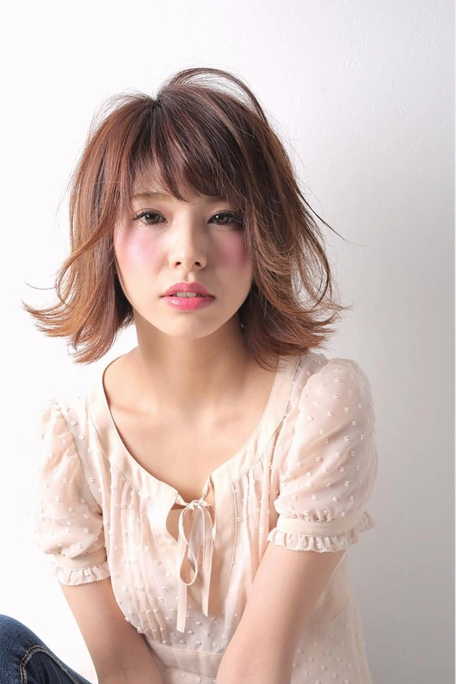 カラー due hair 京都駅前店 MILBON オージュア認定サロン【デューヘアー】所属・ハイトーンブリーチ 土坂　由志【京都】のヘアスタイル