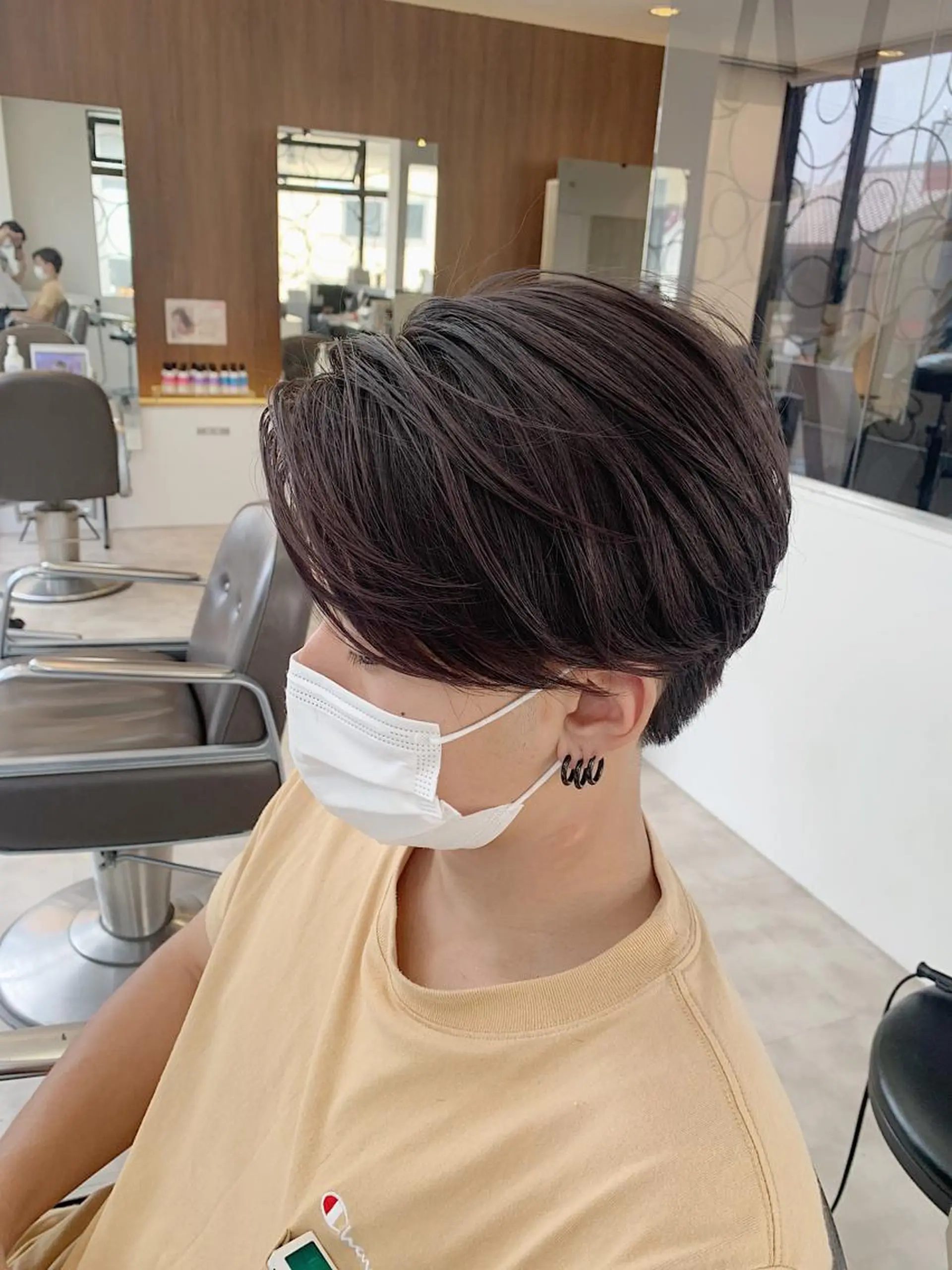 ショート メンズ カット ヘアセット メンズパーマ/難波/ 心斎橋　室園亮佑のヘアスタイル