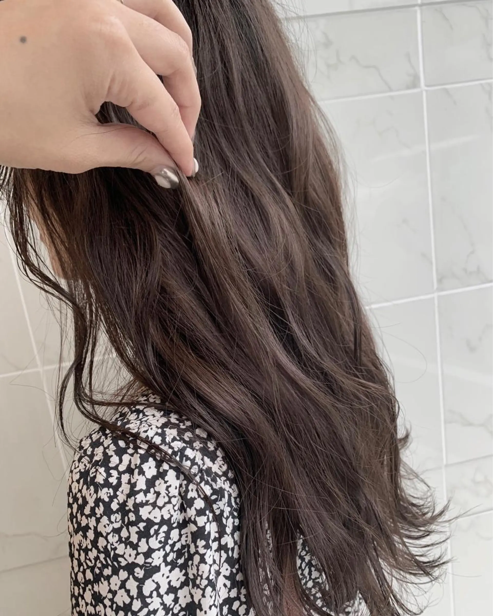 ロング カラー グレージュ ダブルカラー /まつ毛パーマ🎀のヘアスタイル