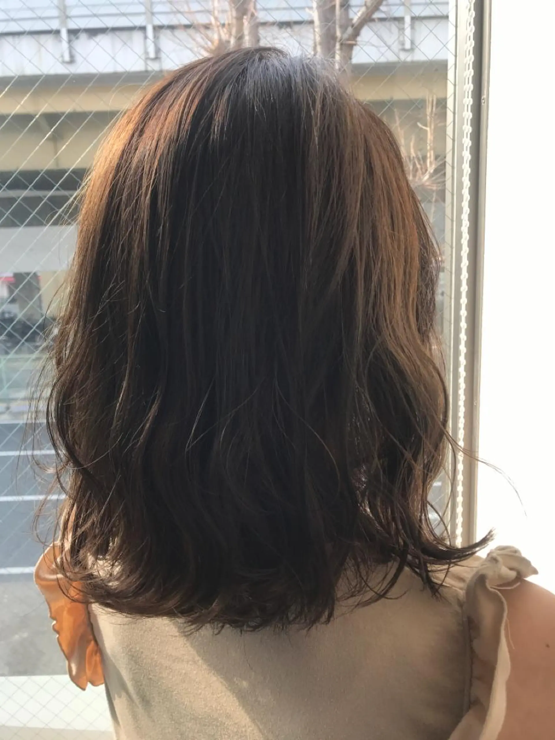 ミディアム カラー カット ヘアカラー 柴田 祐輔のヘアスタイル