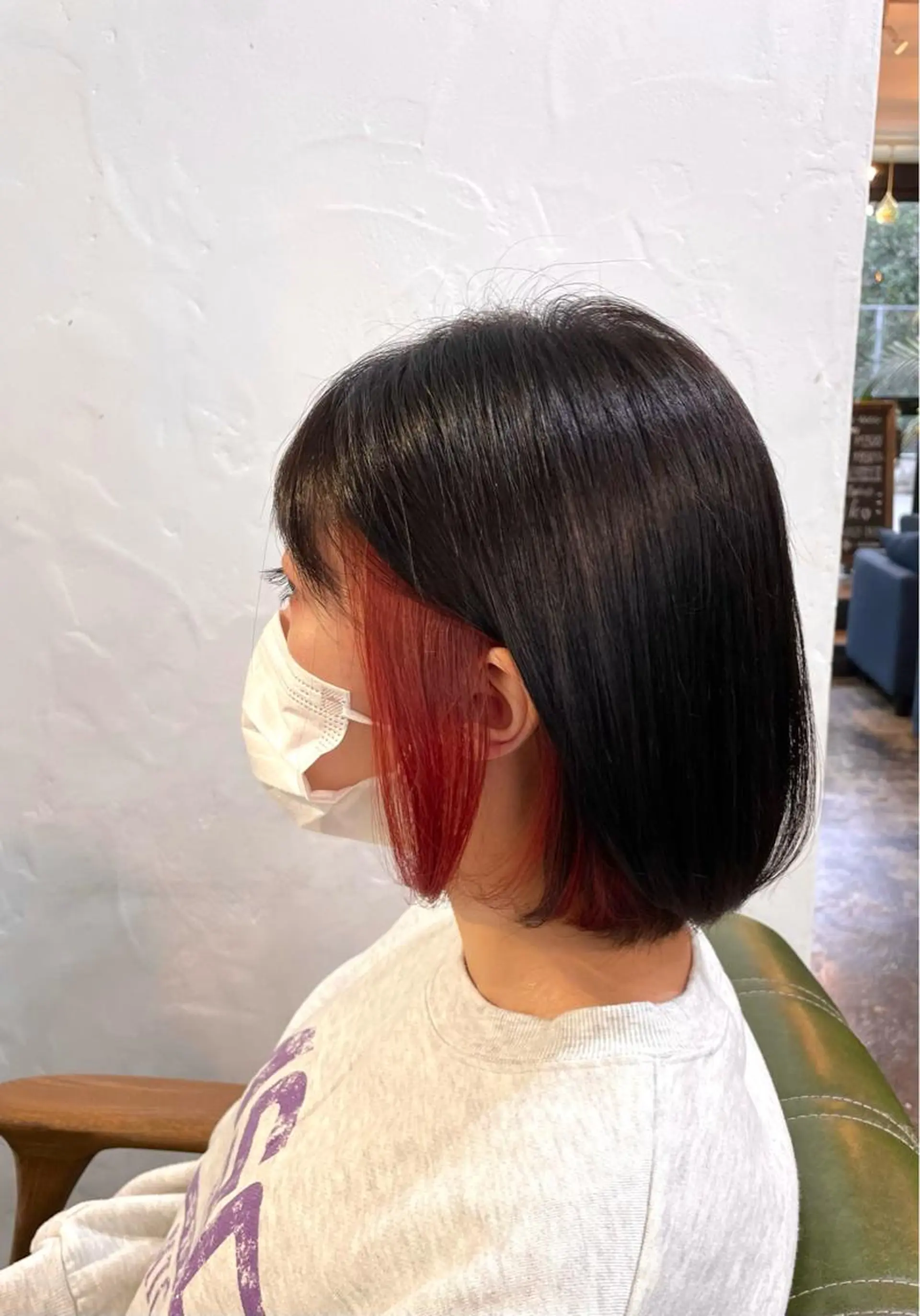 カラー レッドカラー hair living Liko池袋東口店所属・✨透明感カラー🌱 上村　舜のヘアスタイル