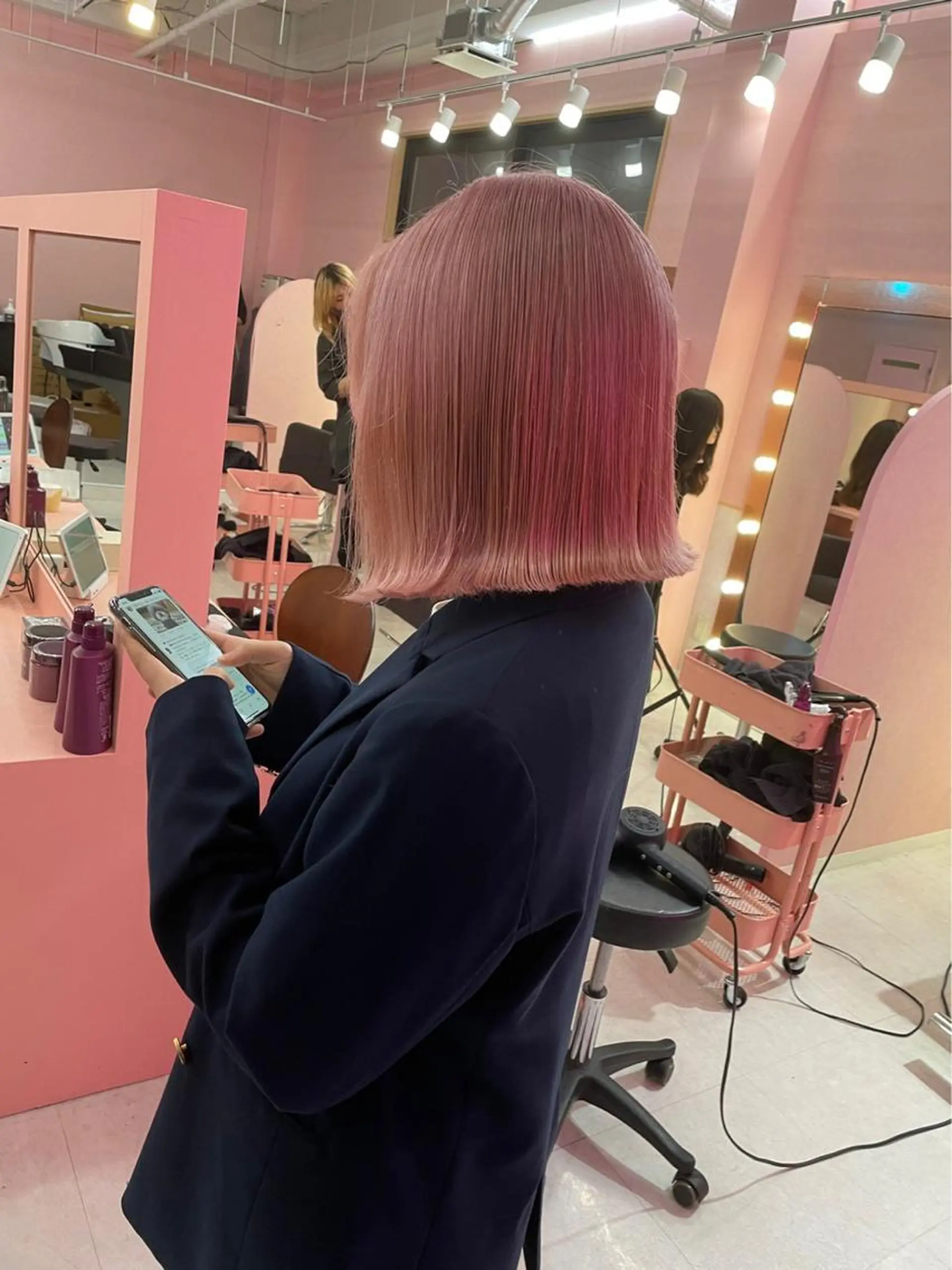 ミディアム カラー カット ヘアカラー トリートメント 韓国ヘア特化💍 tiam💍ブリーチのヘアスタイル