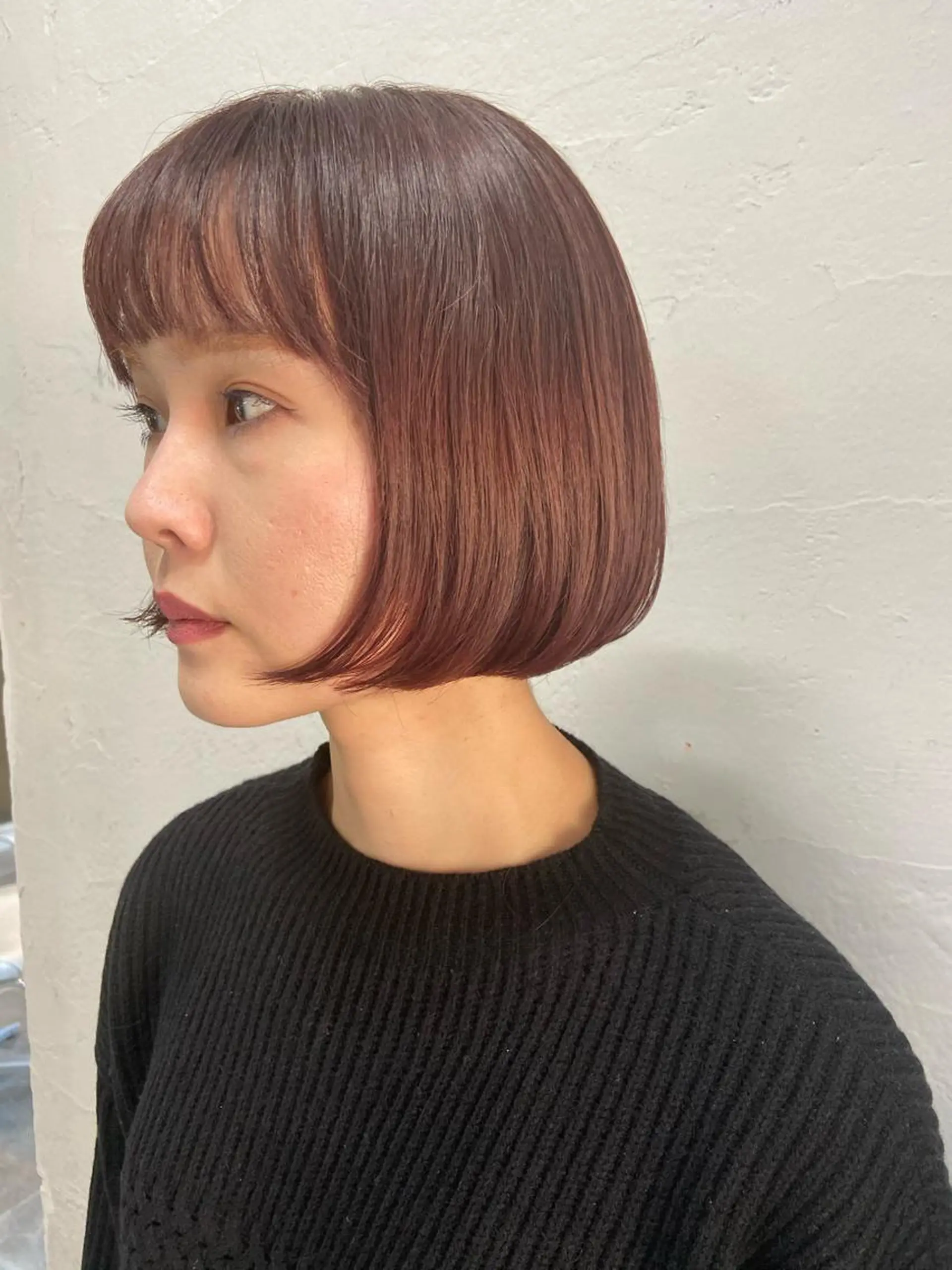 ショート カラー ヘアアレンジ ピンクカラー ボブ SALOWIN恵比寿所属・ヘッドスパで脳を 整える✨chacoのヘアスタイル