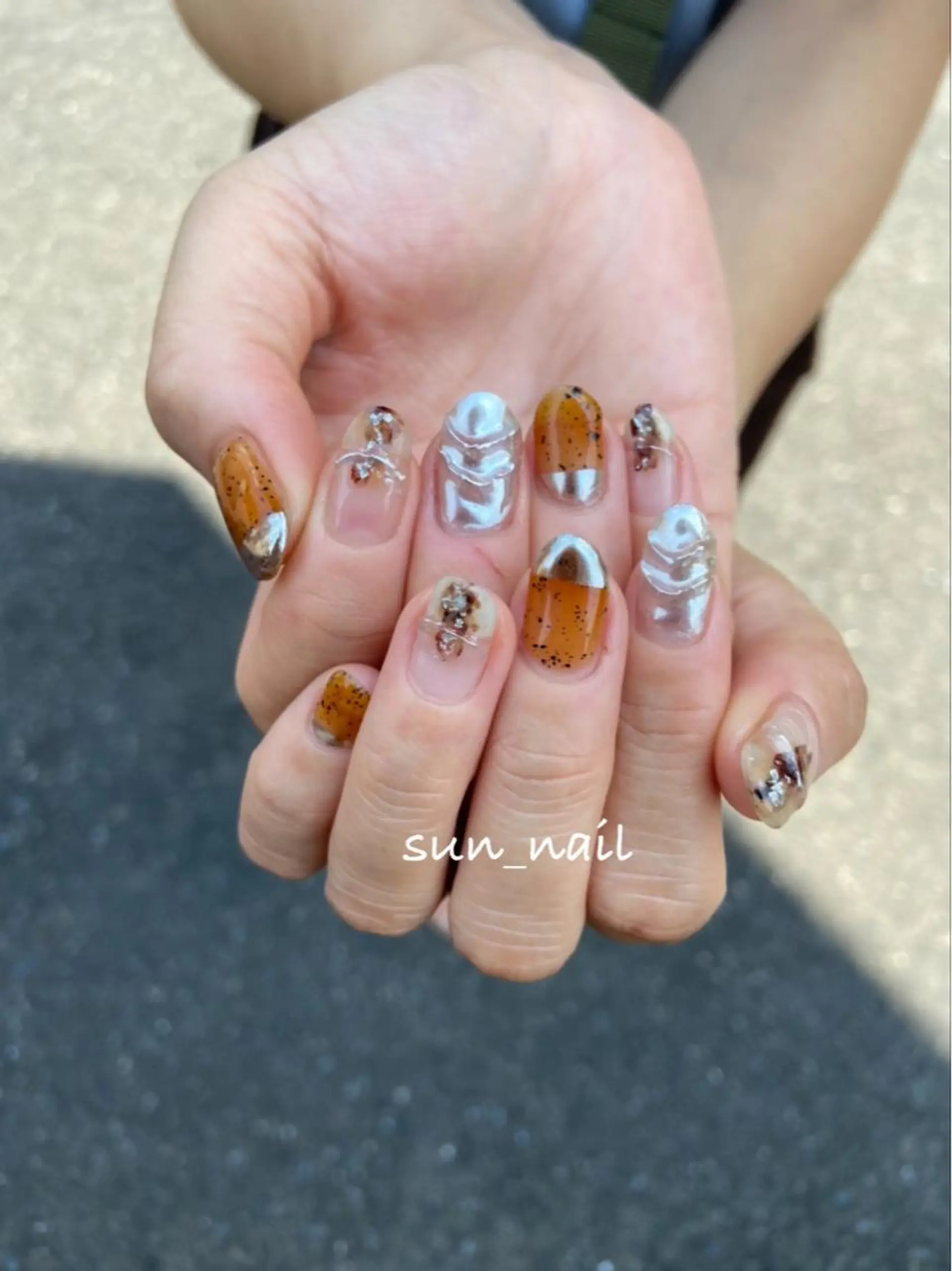 ネイル アートネイル クリアネイル ミラーネイル ニュアンスネイル . unffのネイルデザイン