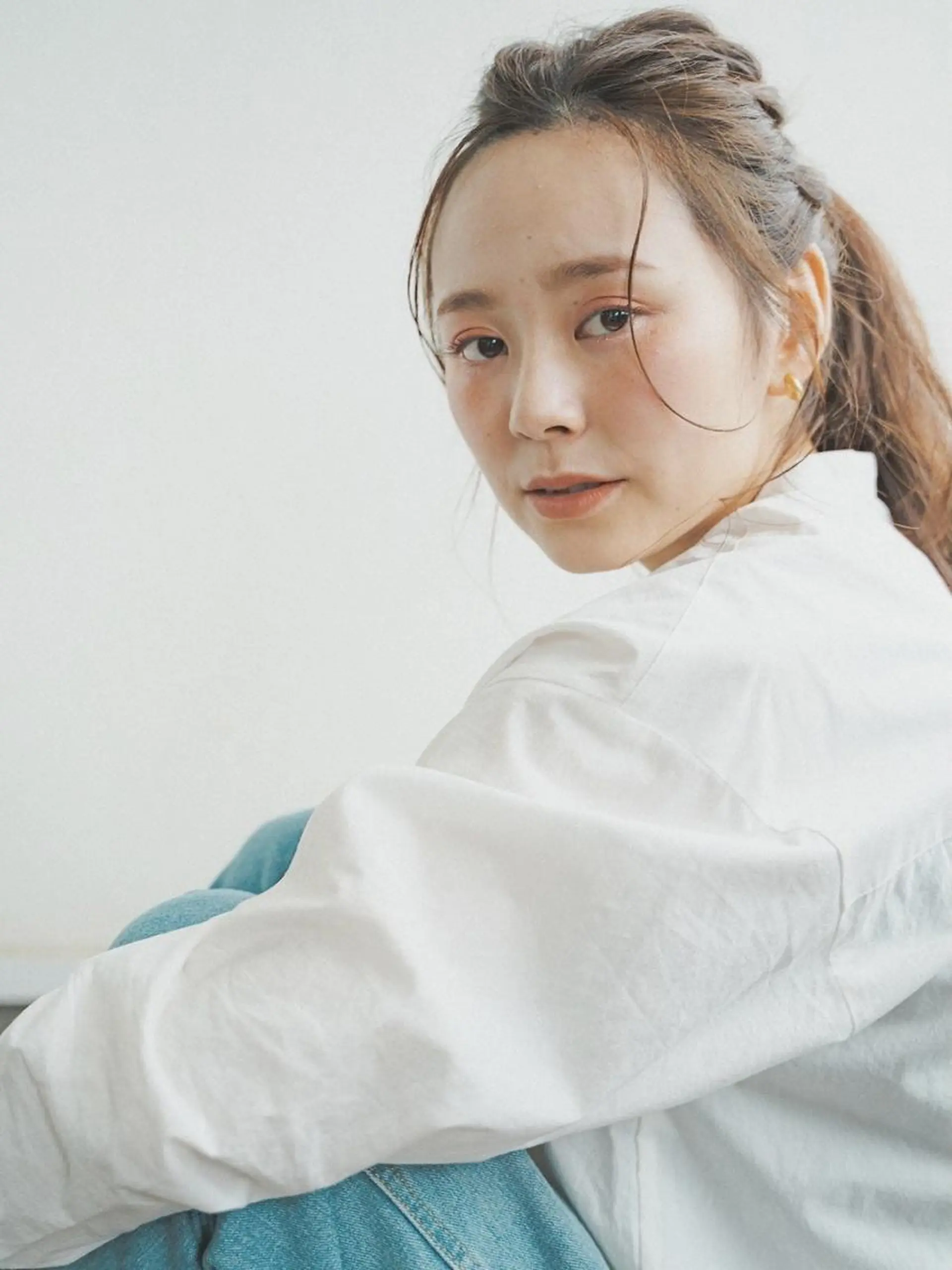 ロング 柳下 涼のヘアスタイル