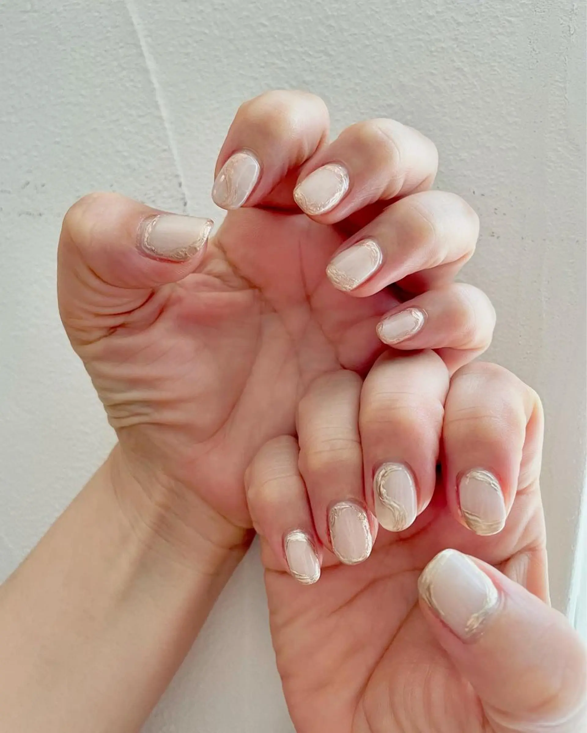 ネイル フットネイル ジェルネイル ゴールド 韓国ネイル ミラーネイル 甲府市徳行 🧸prunelleのネイルデザイン