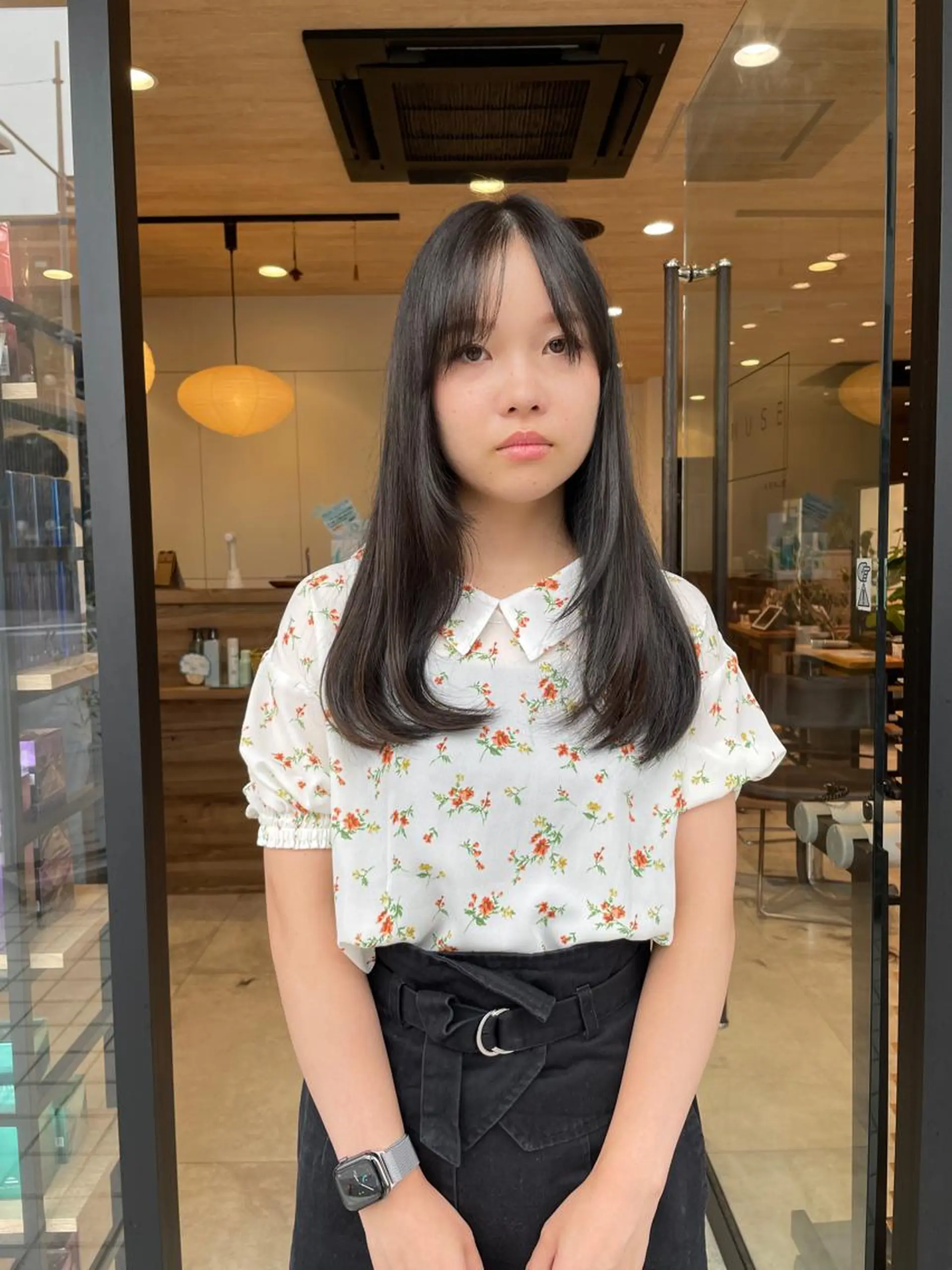 ロング 縮毛矯正 トリートメント 似合わせ レイヤー須川のヘアスタイル