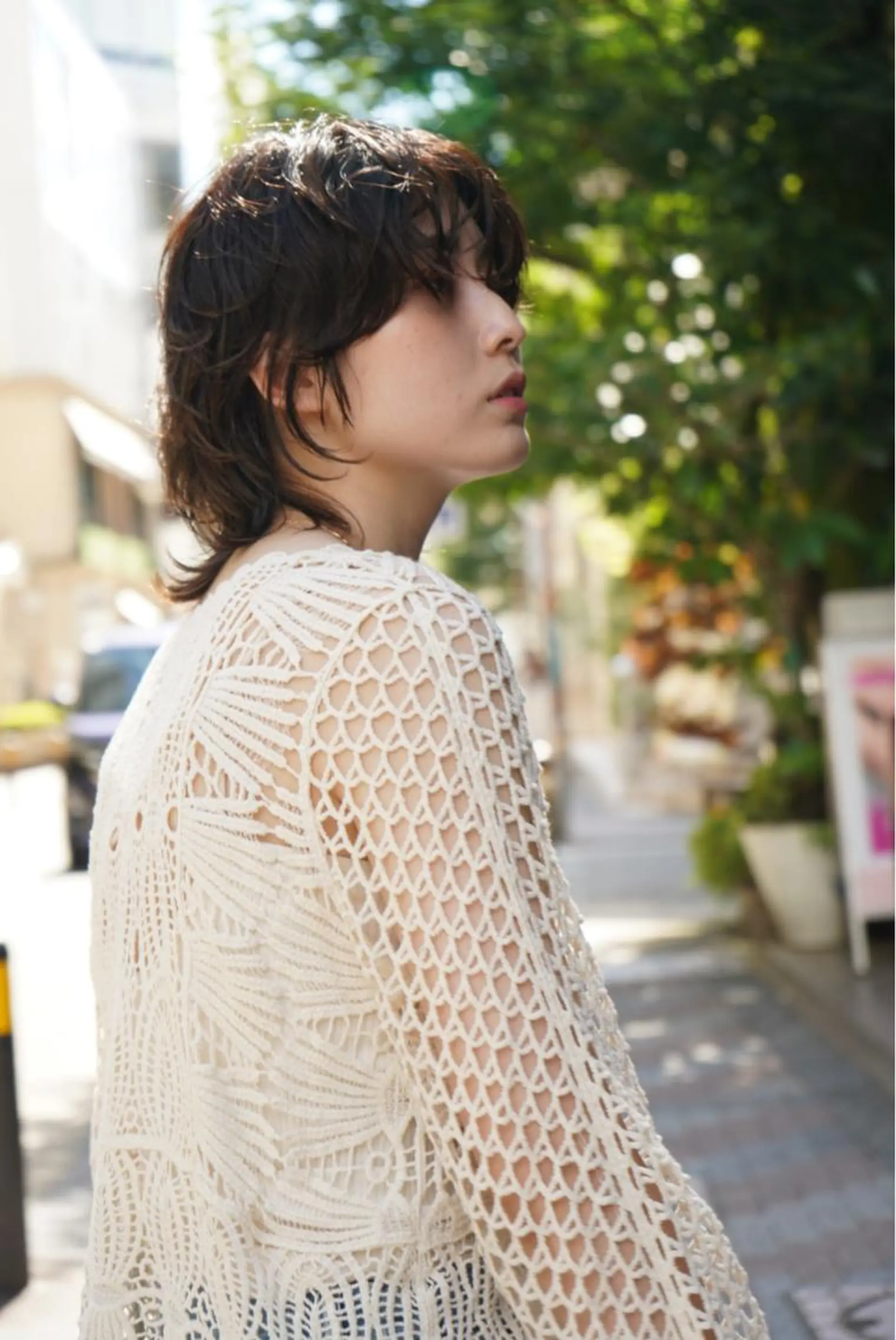 ミディアム パーマ THE DAY所属・AKI HASHIMOTOのヘアスタイル