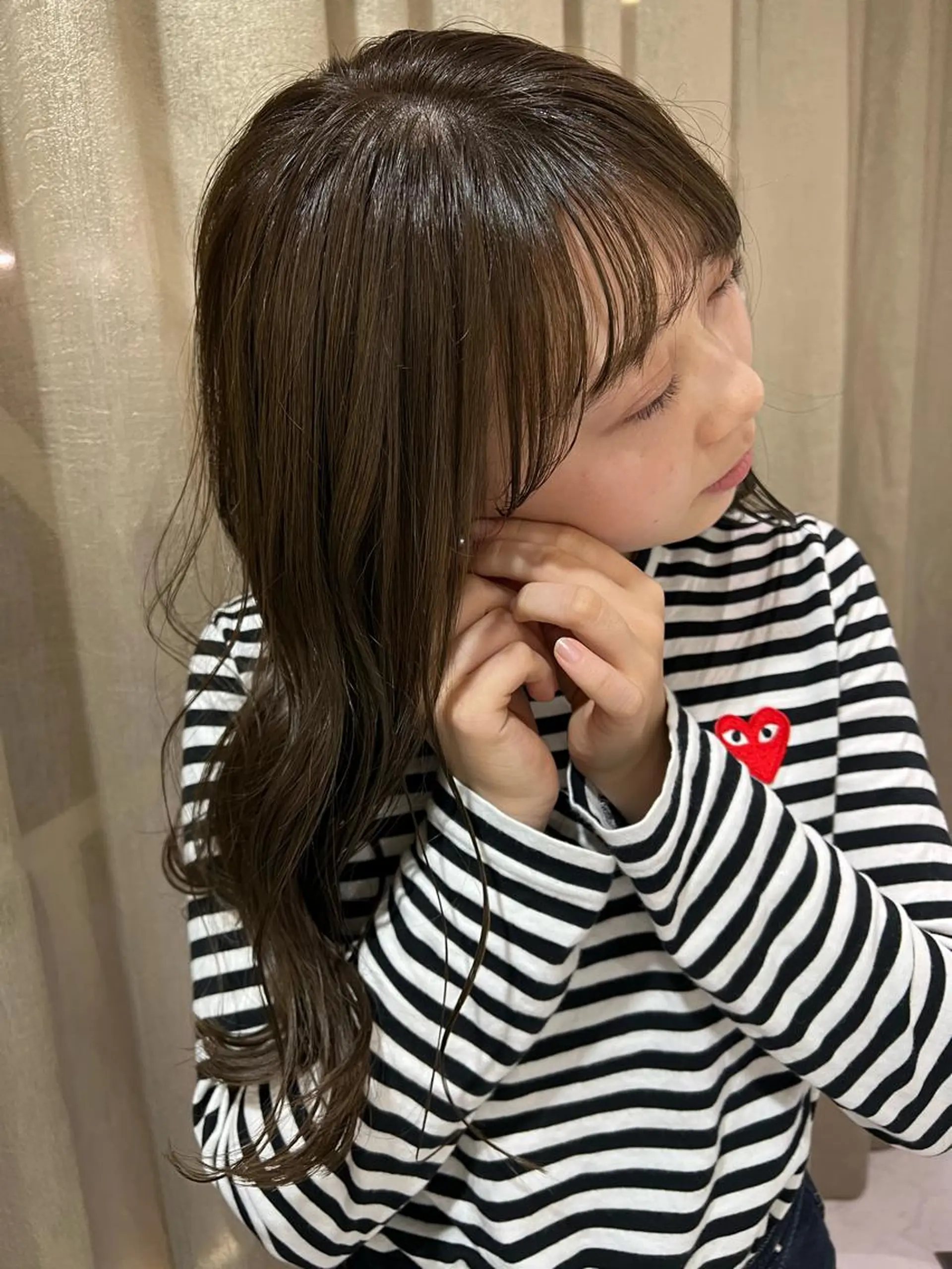 ロング カラー 似合わせカット 小林愛奈のヘアスタイル