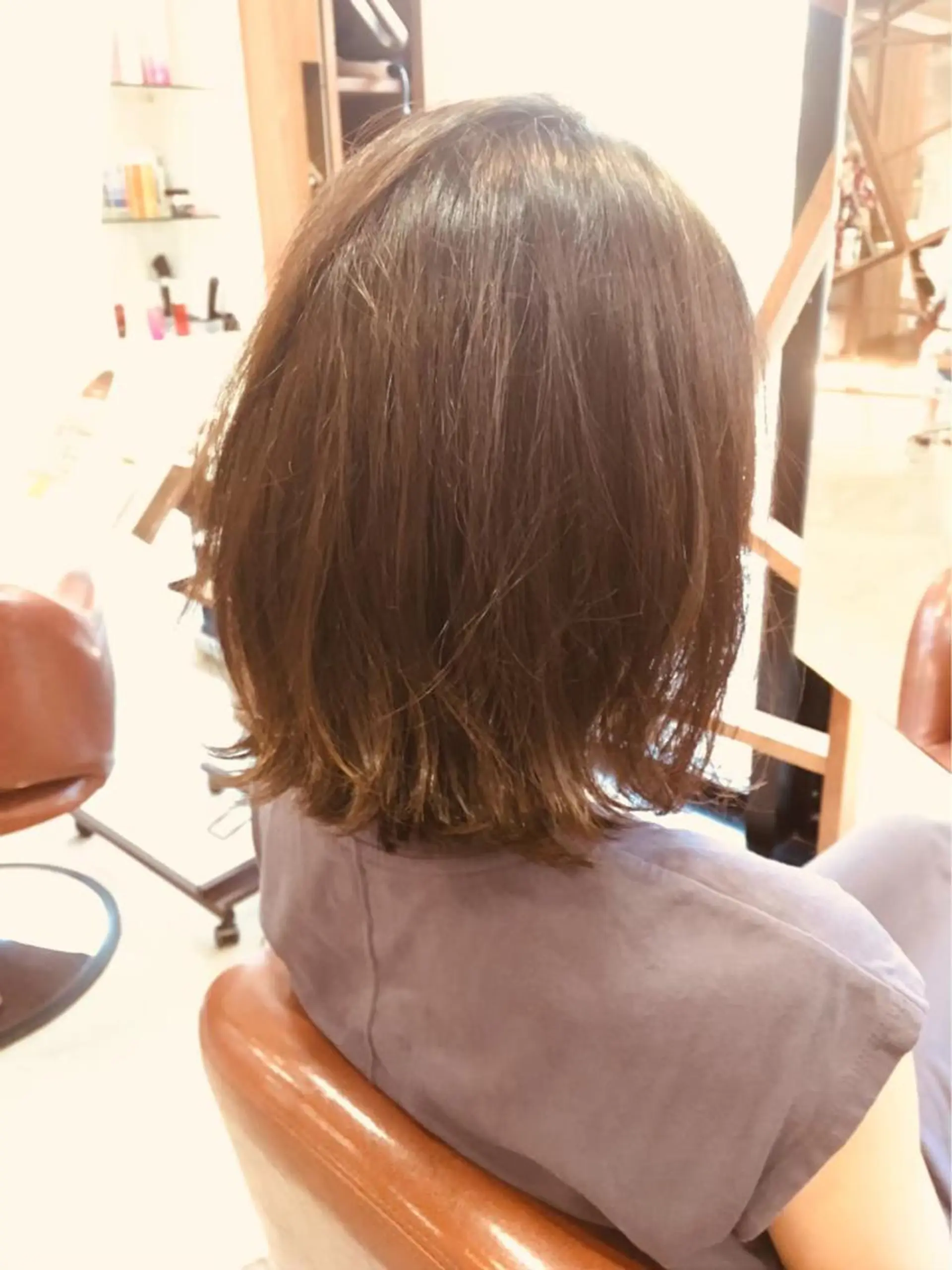 ミディアム カラー 田中 鉄雄のヘアスタイル