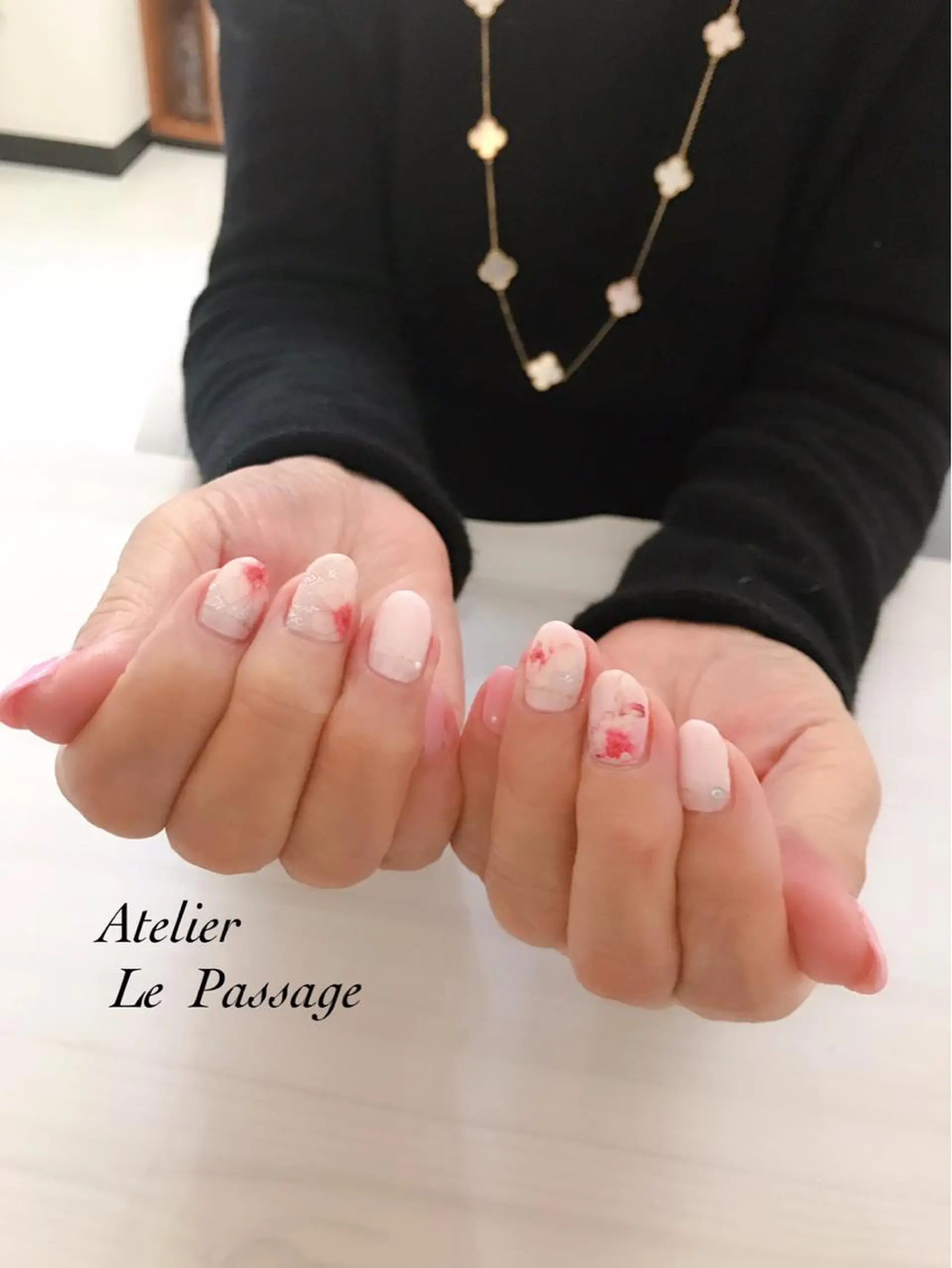 ネイル 桜ネイル 入学式 フラワーネイル ジェルネイル パラジェル Atelier Le Passage所属・h nakatsukaのネイルデザイン