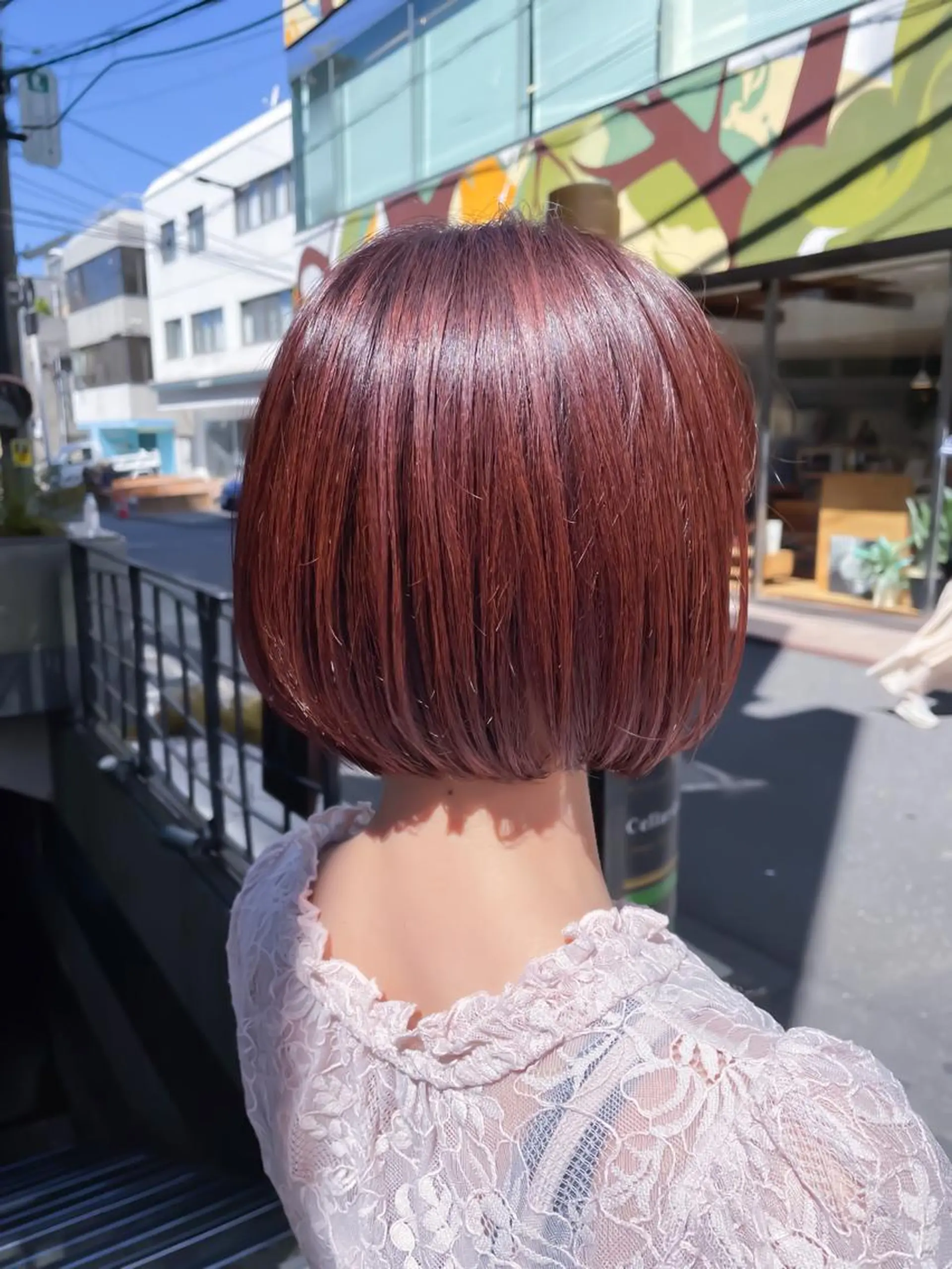 ショート ピンクブラウン 髪質改善 トリートメント カット ヘアカラー トリートメント allure所属・表参道Allure 大塚ちはなのヘアスタイル