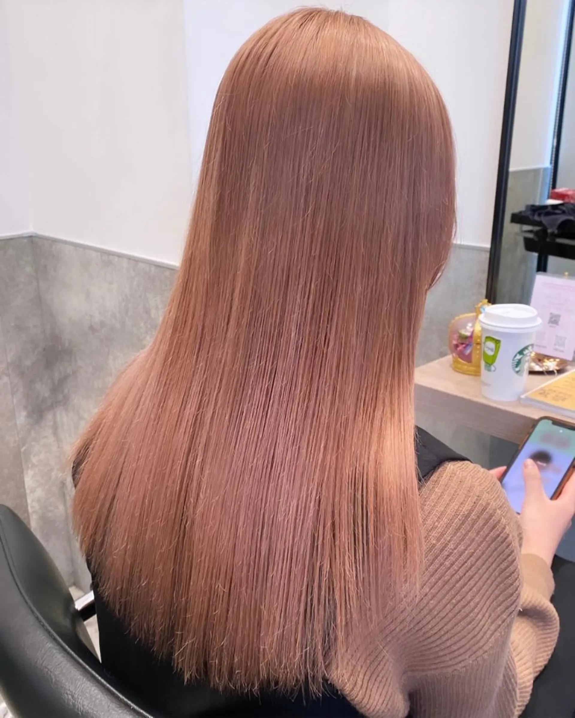 セミロング カラー 💗ガーリーヘア🎀 saki💗のヘアスタイル