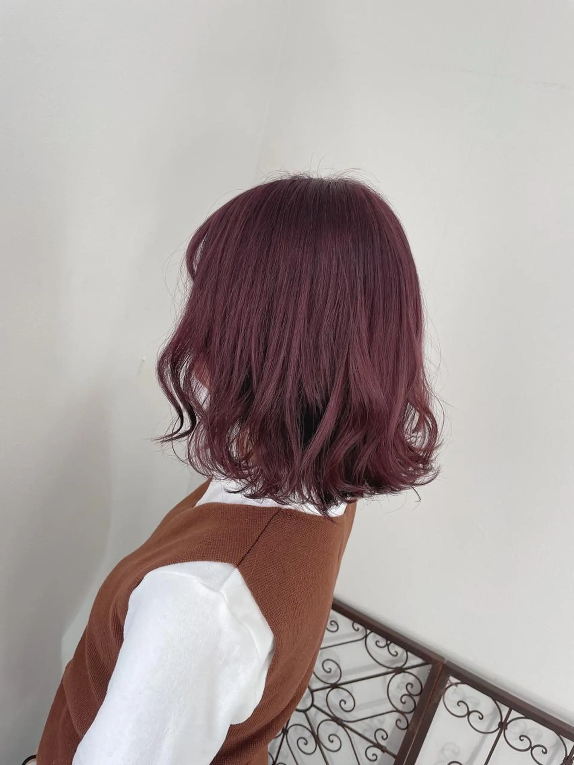 ミディアム カラー ピンクカラー パープルカラー TIARA minoriのヘアスタイル