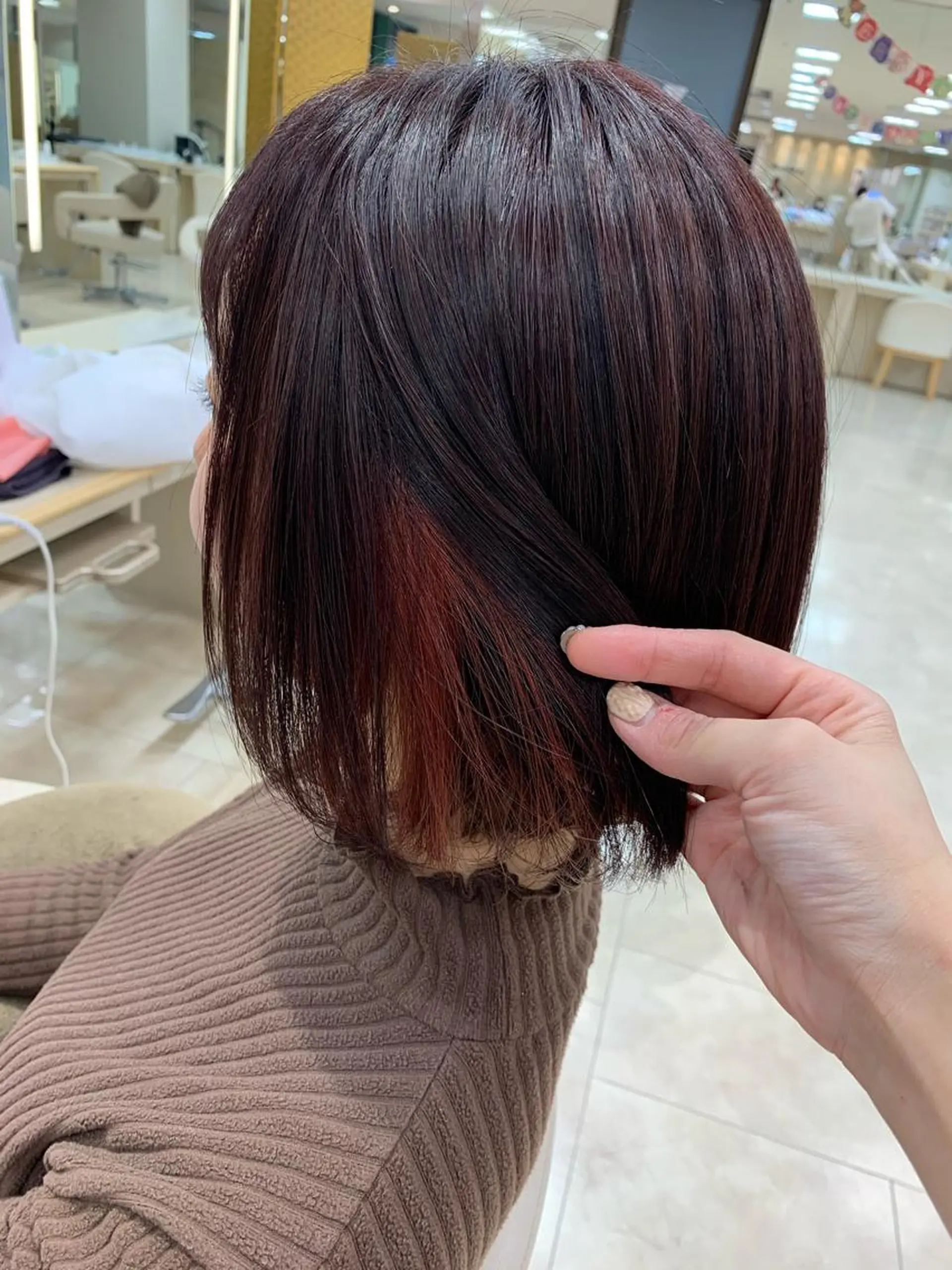 ショート カラー ヘアカラー トリートメント 暖色専門美容師🎀 お客様満足度◎のヘアスタイル