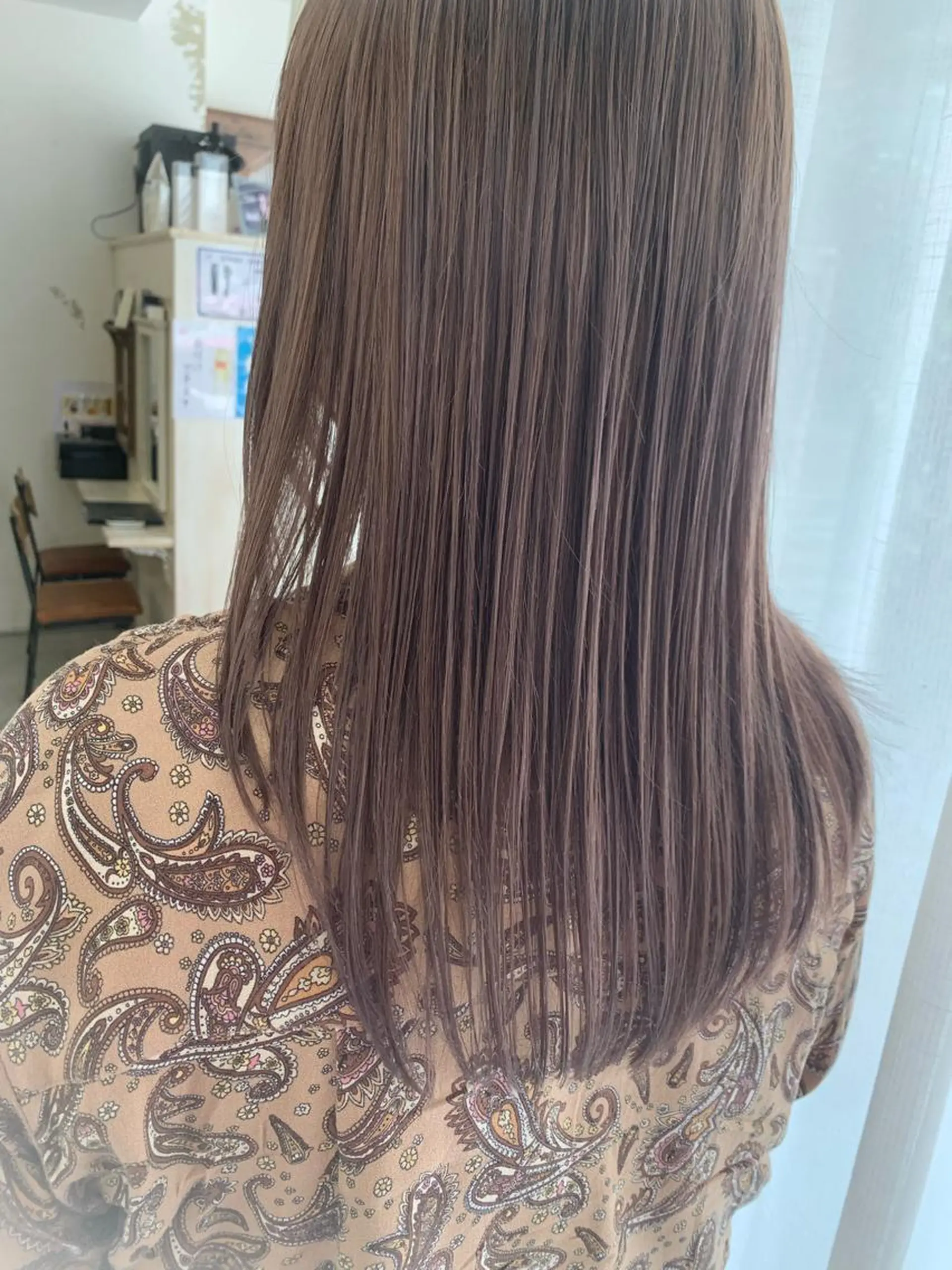 ロング カラー カット ヘアカラー fio マナミのヘアスタイル
