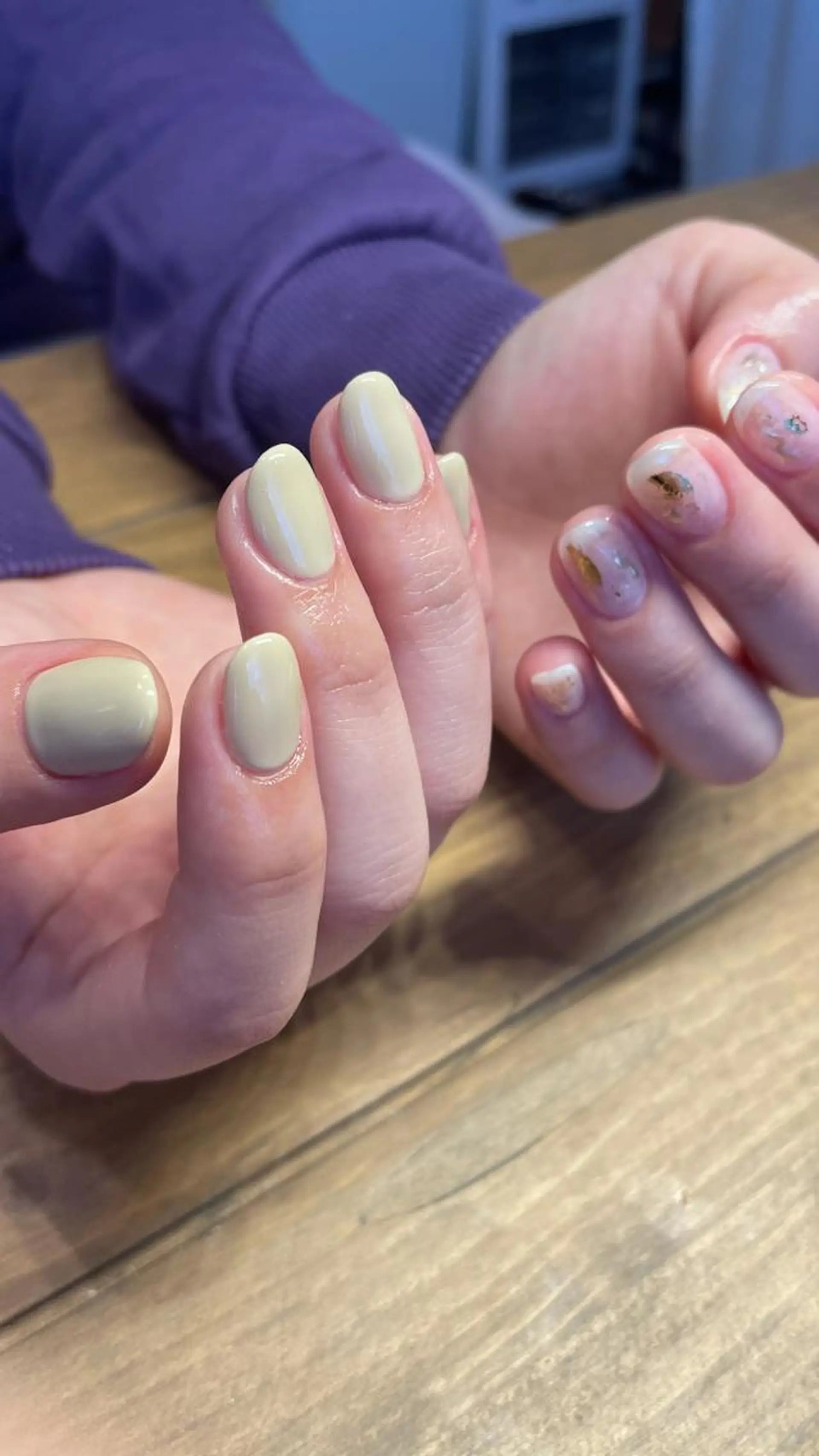 ショート ネイル ジェルネイル マグネットネイル ニュアンスネイル ワンカラーネイル パラジェル 10ten所属・10ten Mikiのネイルデザイン