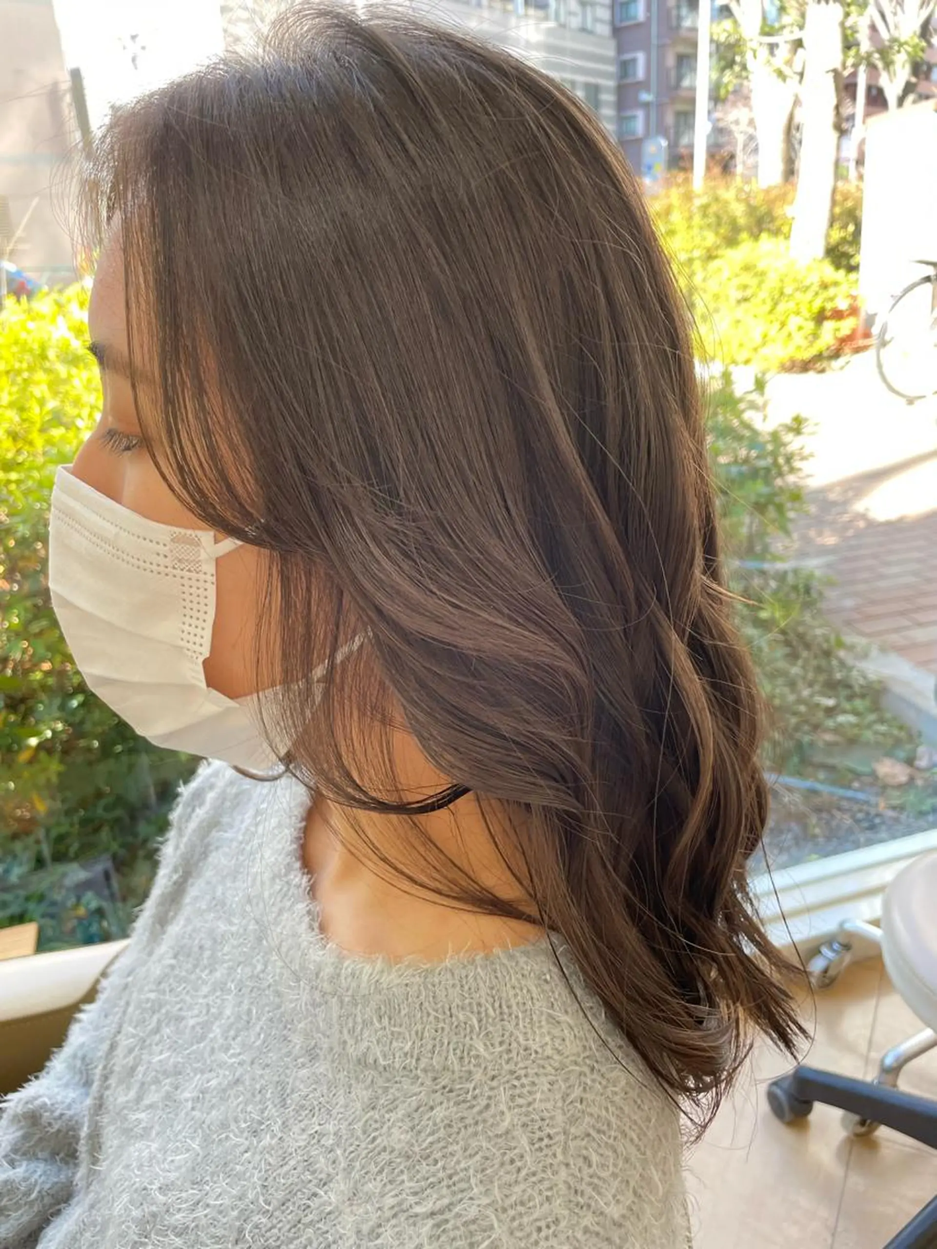 ミディアム カット 福原 亜祐美のヘアスタイル