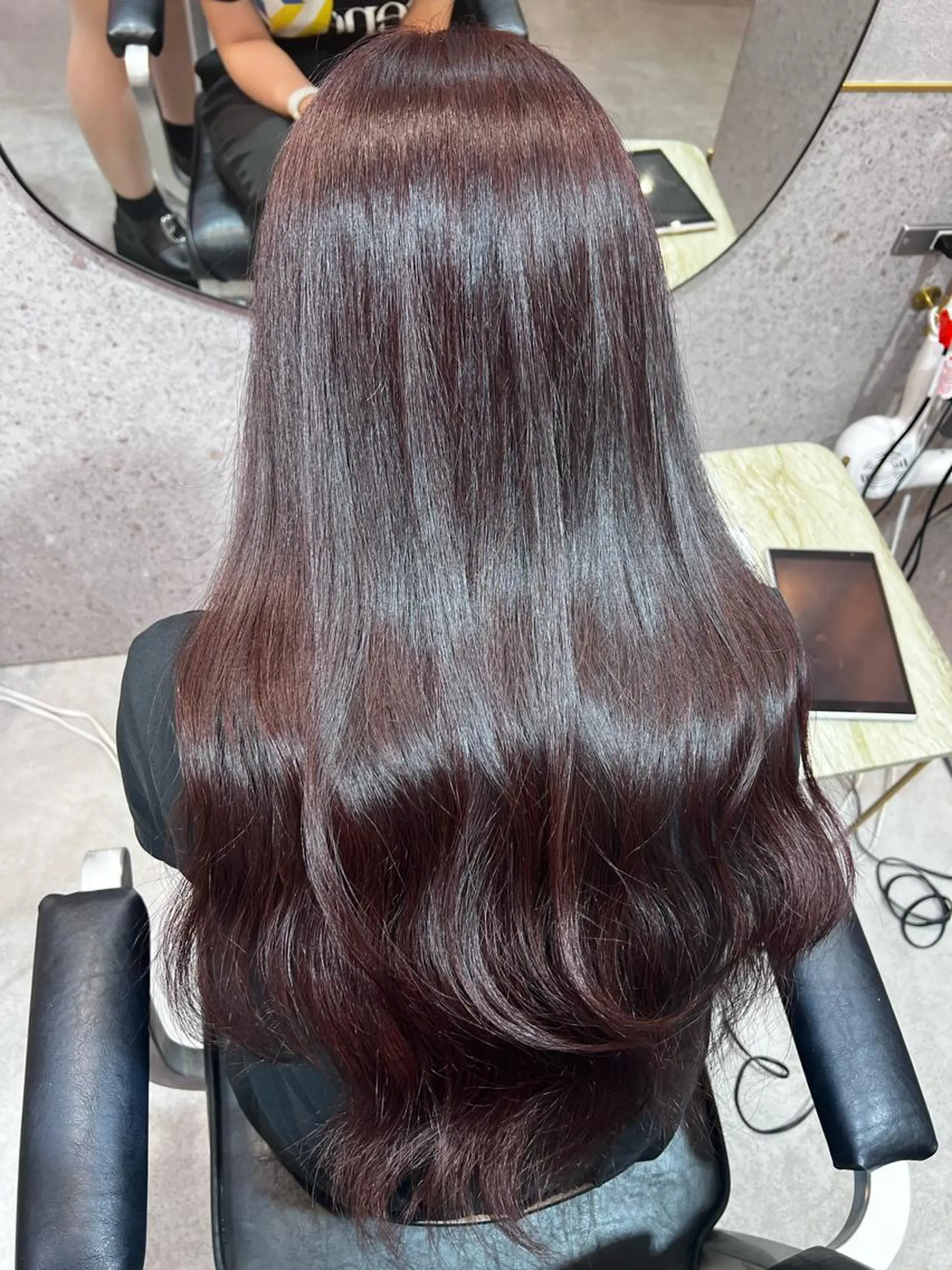 ロング 韓国風ヘア ヘアカラー トリートメント 🎀しゅな/韓国 レイヤー/透明感♡のヘアスタイル