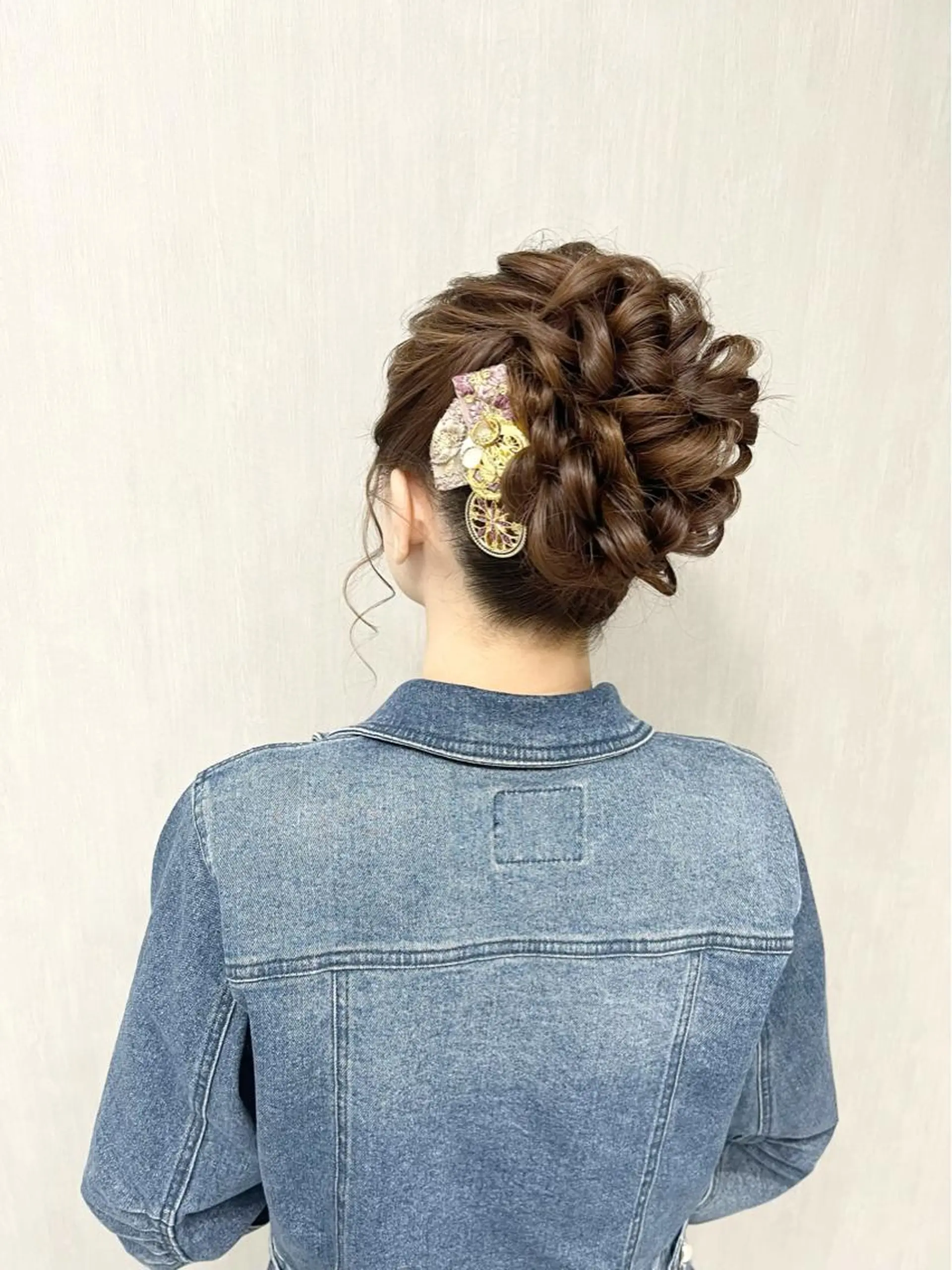 ミディアム ヘアアレンジ ヘアセット ヘアセット専門店hair make salon R所属・ヘアセット専門店 Rのヘアスタイル