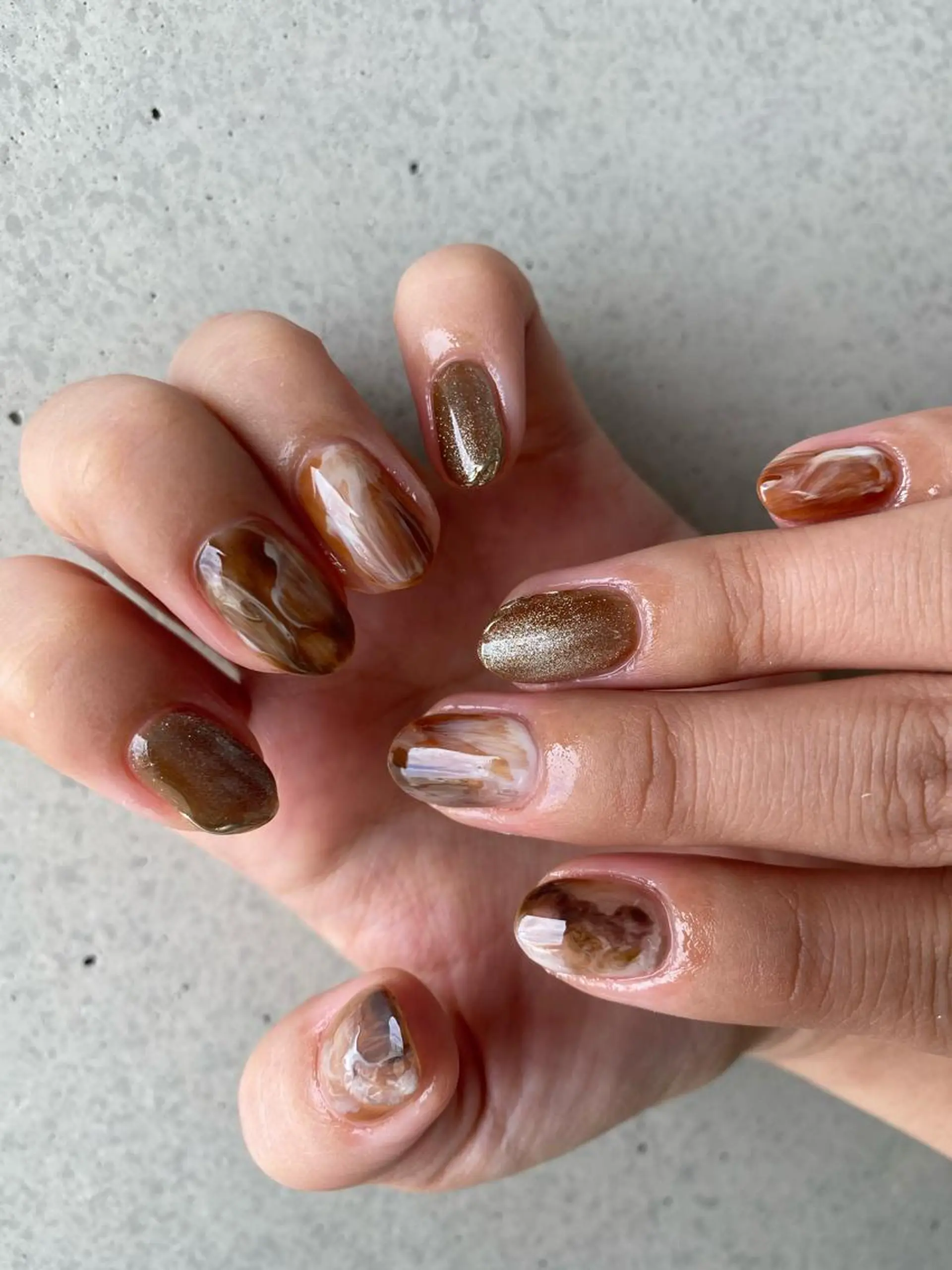 ネイル ニュアンスネイル ハンドネイル フットネイル GRANDE大須 栄/店長 aki🌙のネイルデザイン