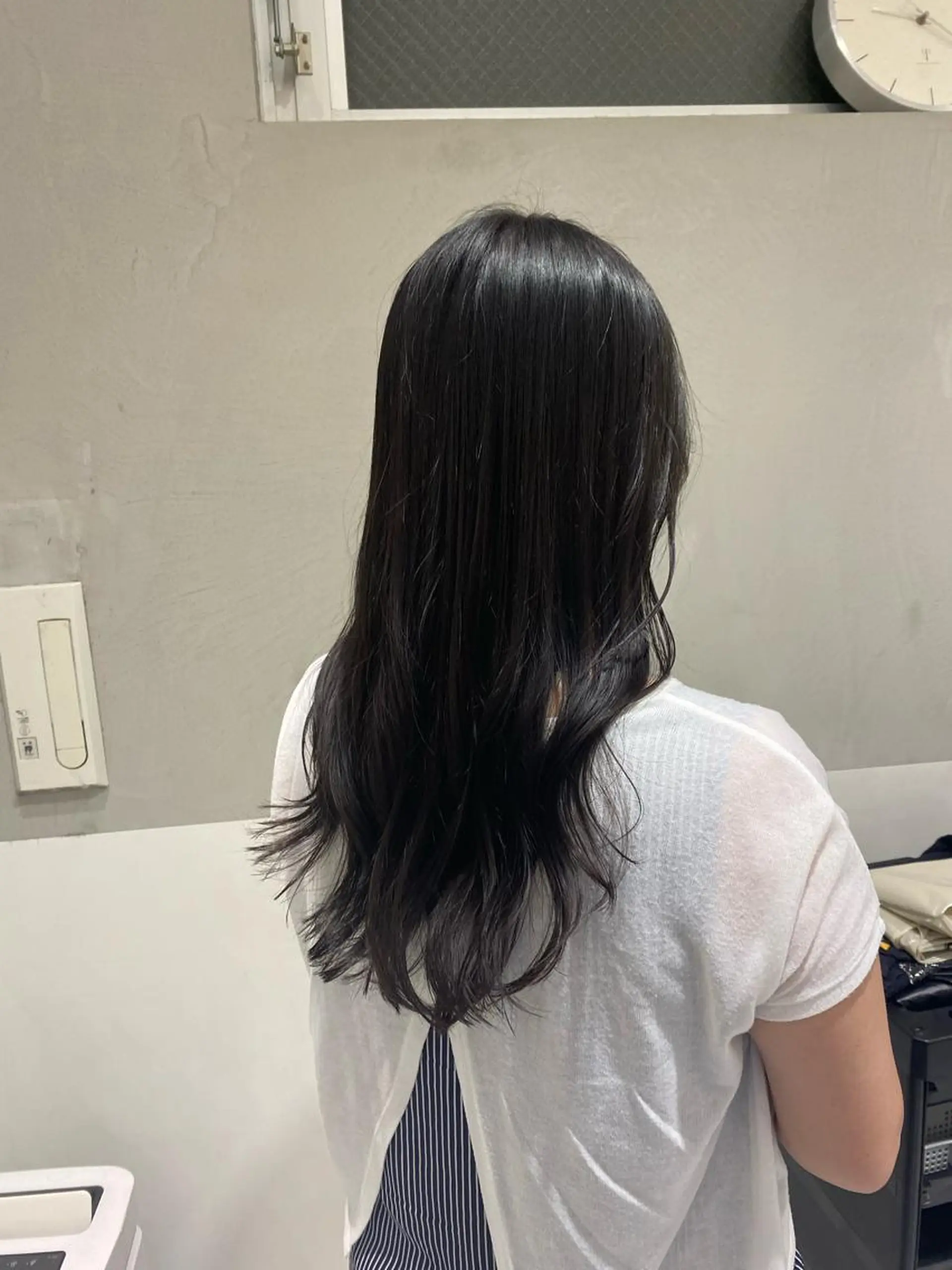 ロング カラー 黒髪 ヘアカラー トリートメント ヘアセット ナチュラル/韓国💎 haruka 💎のヘアスタイル