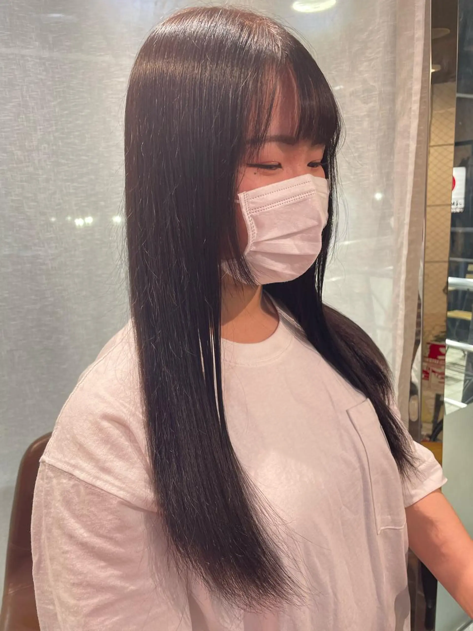 ロング カラー アッシュ 透明感カラー ハイトーンカラー 学生 ヘアカラー メンズ/艶髪/カラー サクラ🌸のヘアスタイル